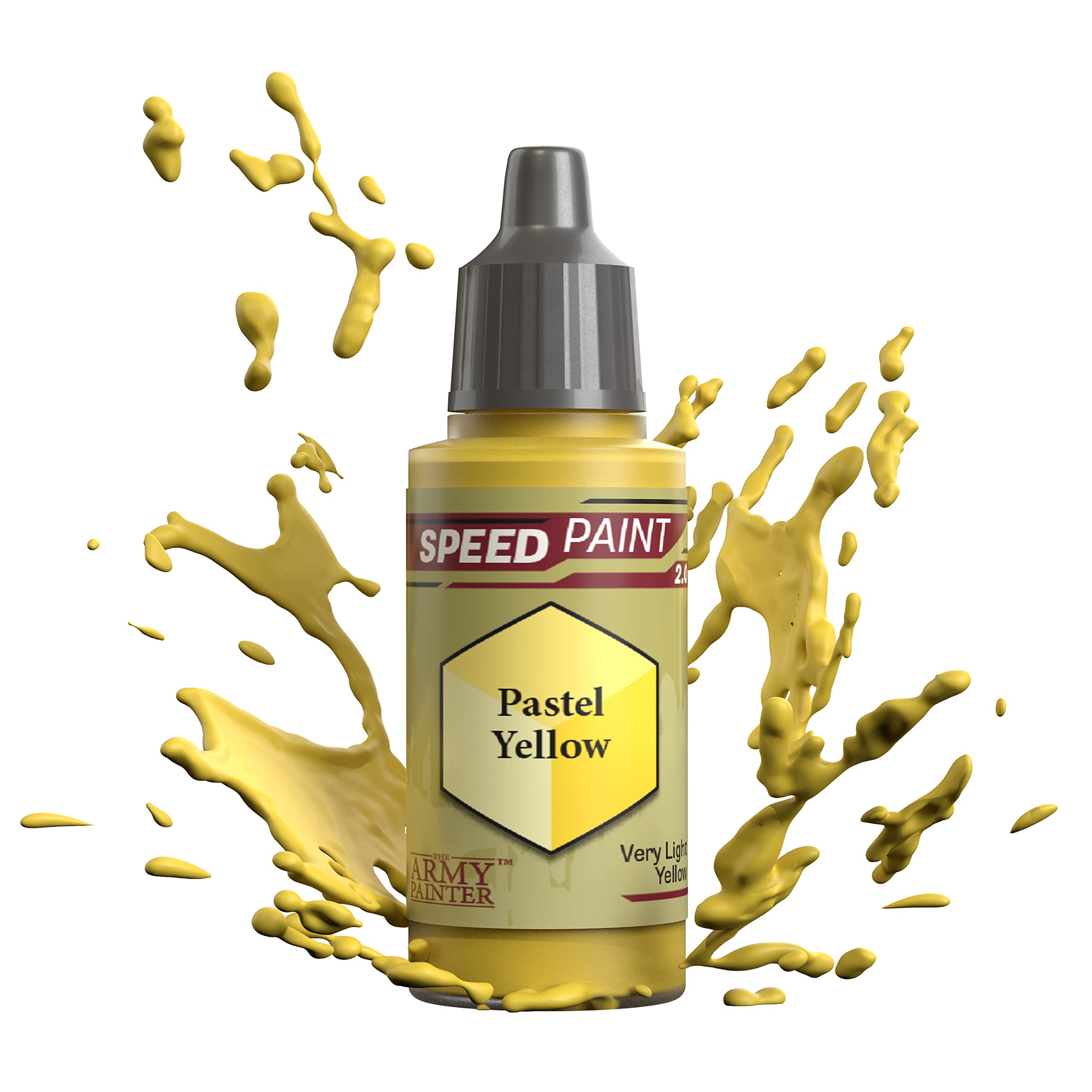The Army Painter Speedpaint Pastel Yellow 2.0, Single Acrylic Paint 18ml One-coat Painting Soloution For Fantasy Tabletop Miniatures Like Warhammer 40k and Dungeons And Dragons Figures