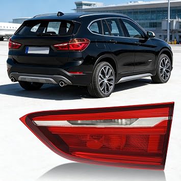 LED Tail Light Assembly - Direct Replacement Inner Brake Light for 2016 2017 2018 BMW X1 F48, Black Housing Right Passenger Side