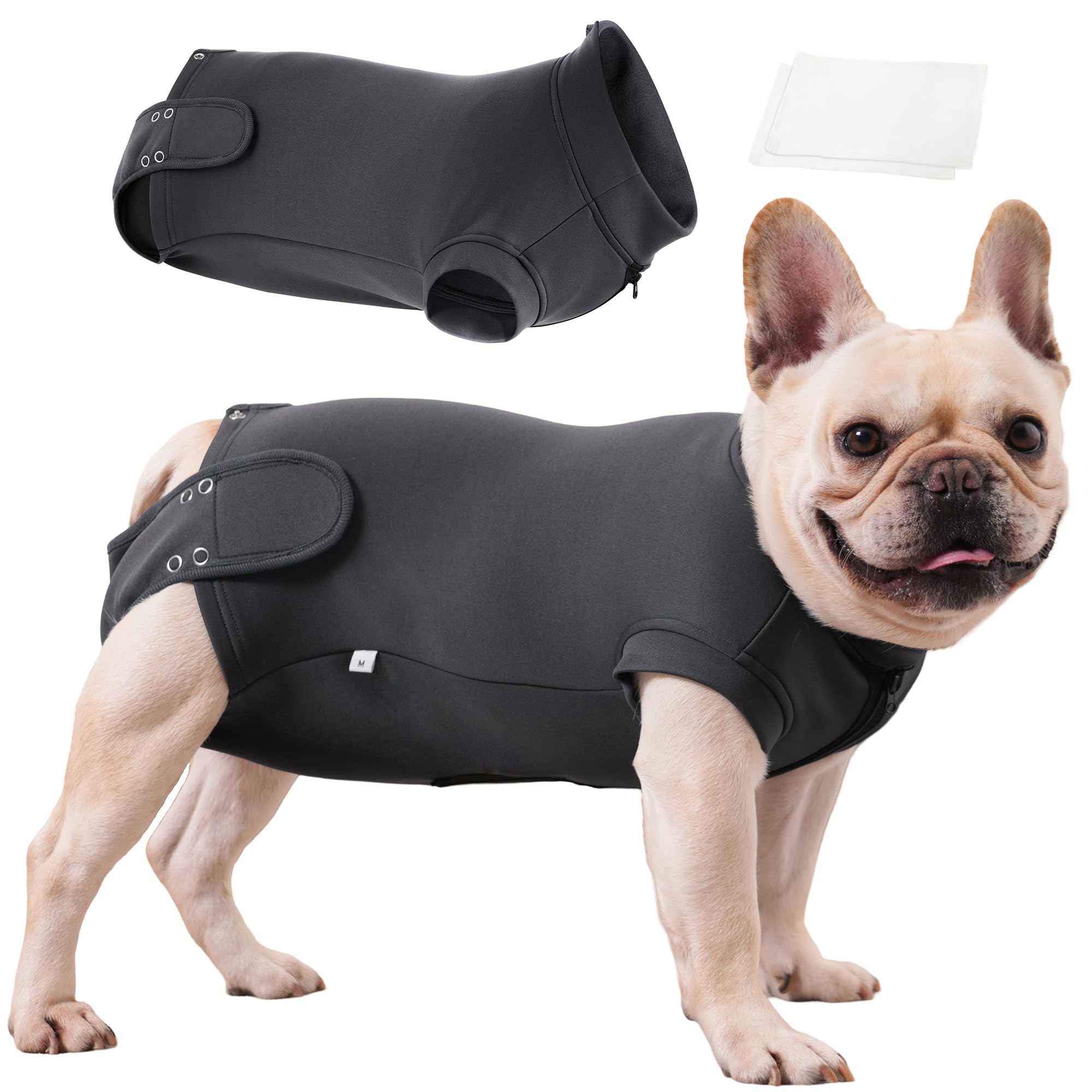 Dog Recovery Suit for Neutering & Spaying, E-Collar Alternative, Male & Female Dogs, Post-Surgery Wound Protection, Breathable Surgical Bodysuit, Easy