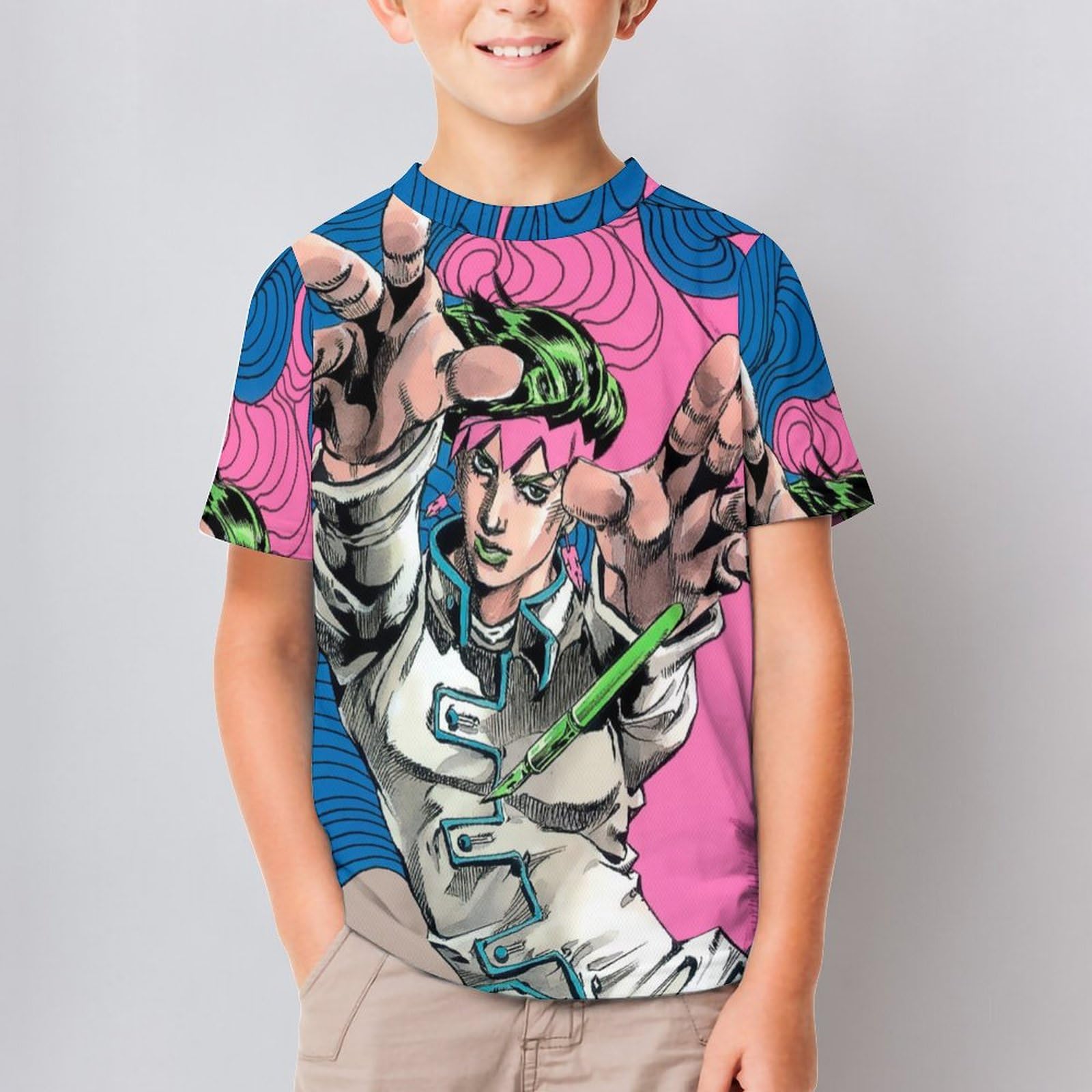 Amazon.co.jp: キッズ Tシャツ ジョジョの奇妙な冒険 岸辺露伴 子供服