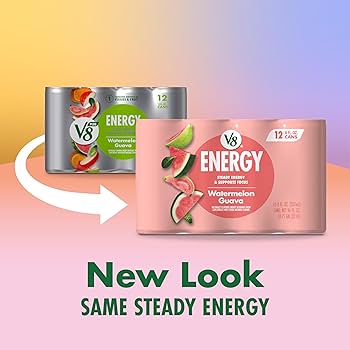 Amazon.com : V8 Energy Watermelon Guava Energy Drink, 8 fl