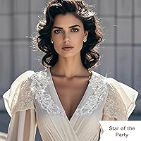 Vista 3 de PEARLY JUN Apliques de diamantes de imitación de plata con apliques de diamantes para vestidos, costura a mano, proyectos de manualidades, ropa