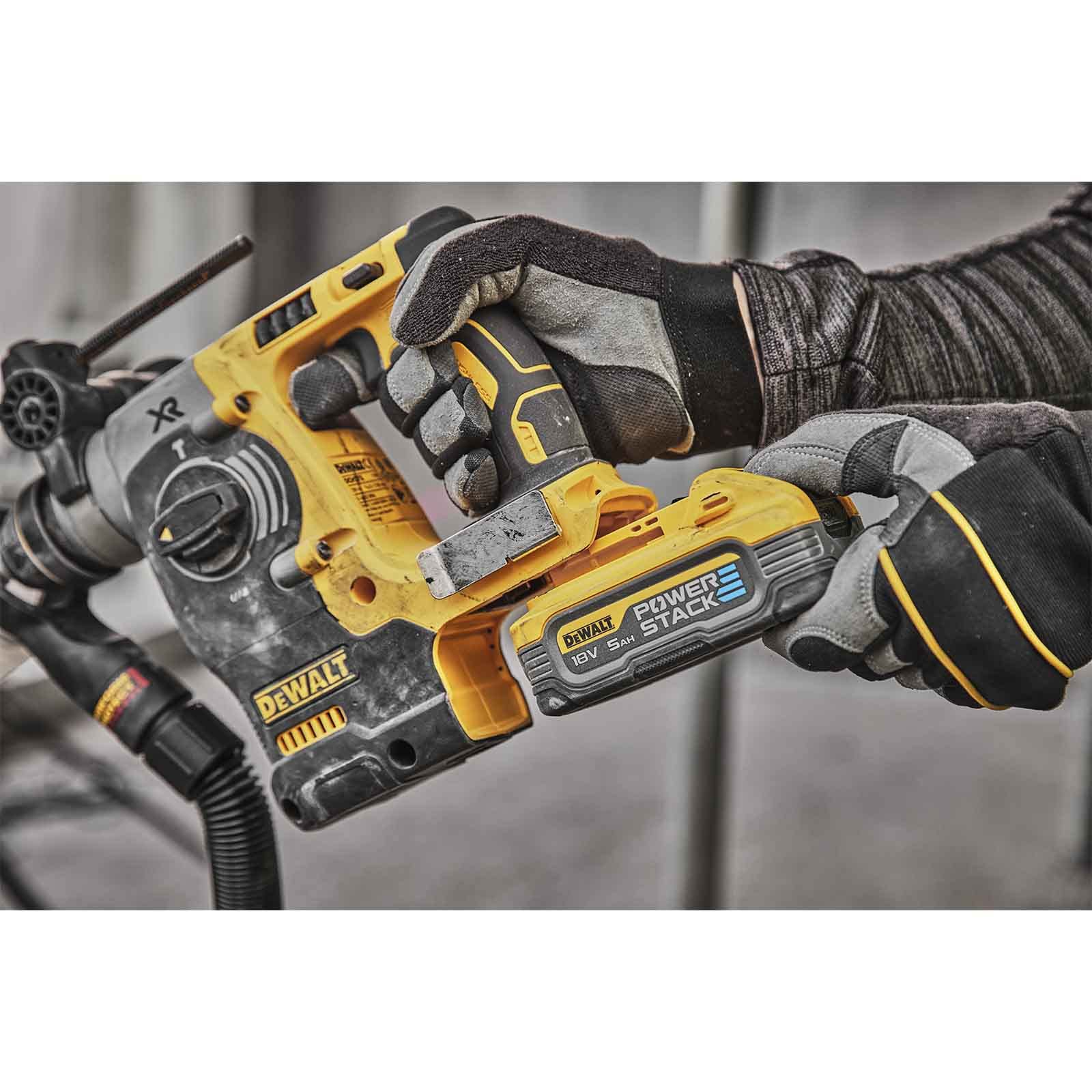 DEWALT Martillo Electroneumático sin escobillas XR 18V SDS plus® 2 per artigiani e fai da te, per lavori precisi e rapidi
