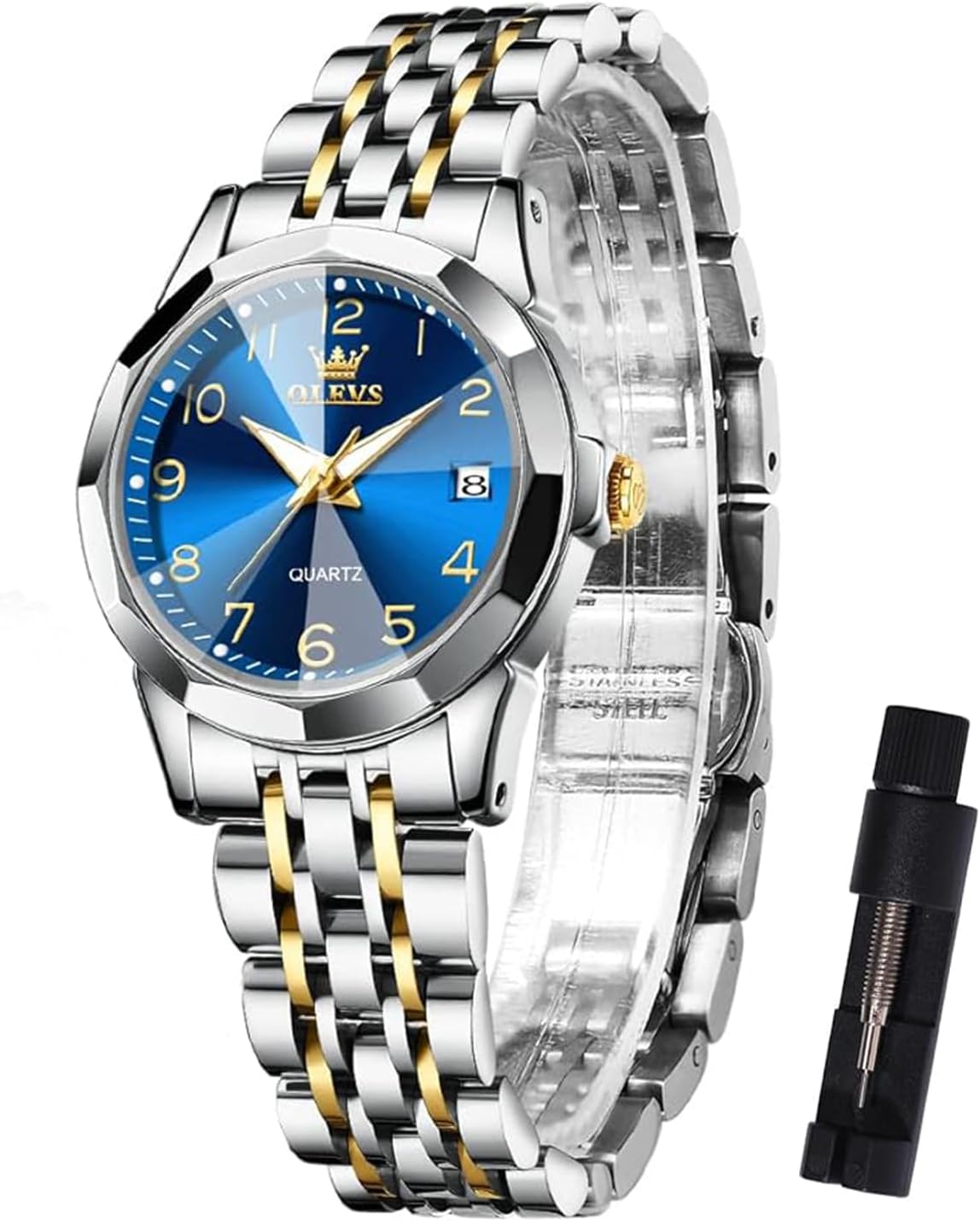 olevs womens watch small face stainless steel womens El Salvador