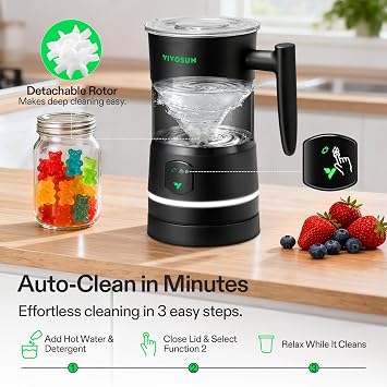 VIVOSUN Gummy Maker Machine, Hands-Free Candy Maker, Oil Infused Edible Mixer with Dual Rotor, Food-Grade Stainless Steel Pot and Silicone Molds, for Gummies Bear, DIY Candies, Party Treats