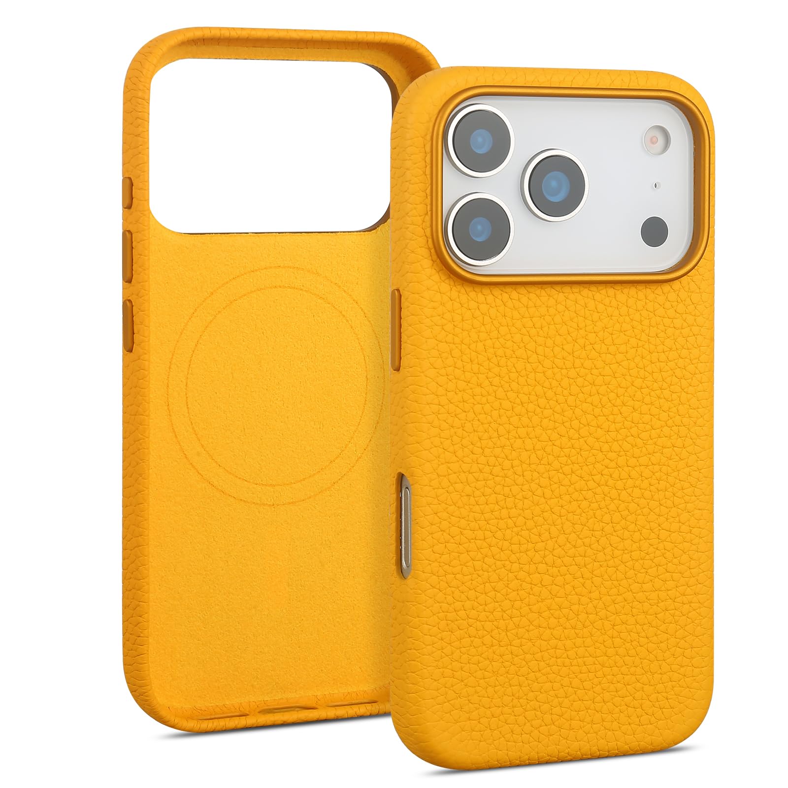 mobee Genuine Leather Case for iPhone 17 Pro Max / 18 Pro Max (6.9 inch) - Pebbled Leathe…