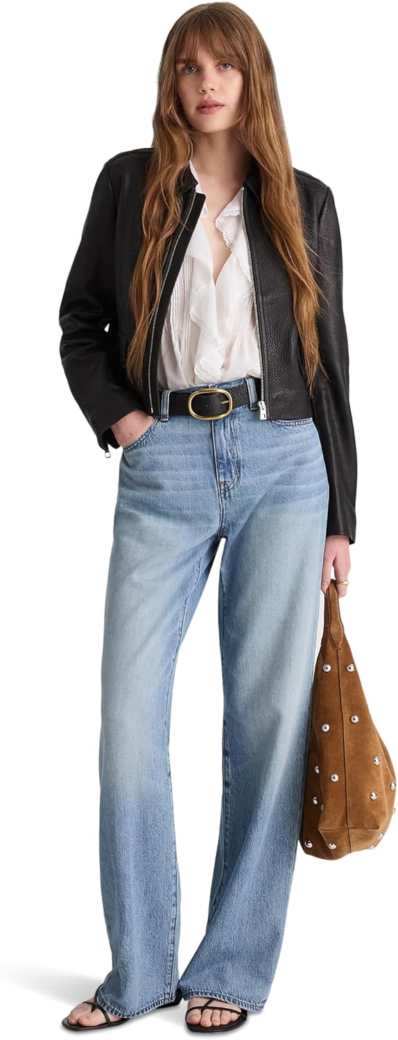 Madewell Women's The Perfect Vintage Wide Leg Jeans in Airy Denim