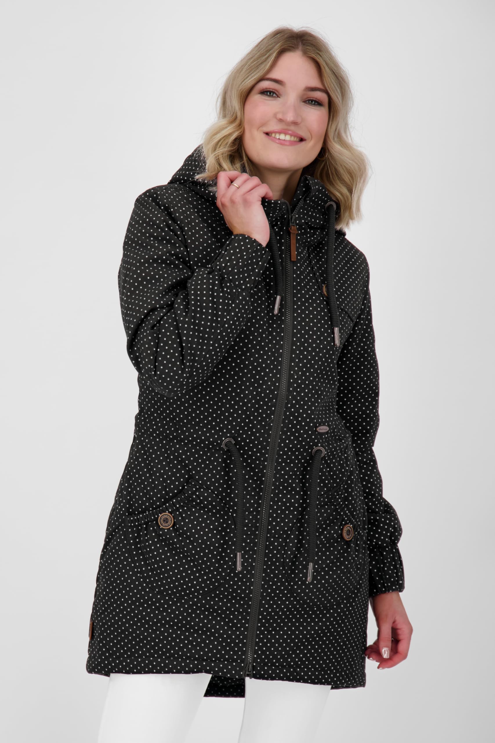 ALIFE and Kickin Jacke Parka Übergangsjacke Damen Long Mantel CharlotteAK A Coat
