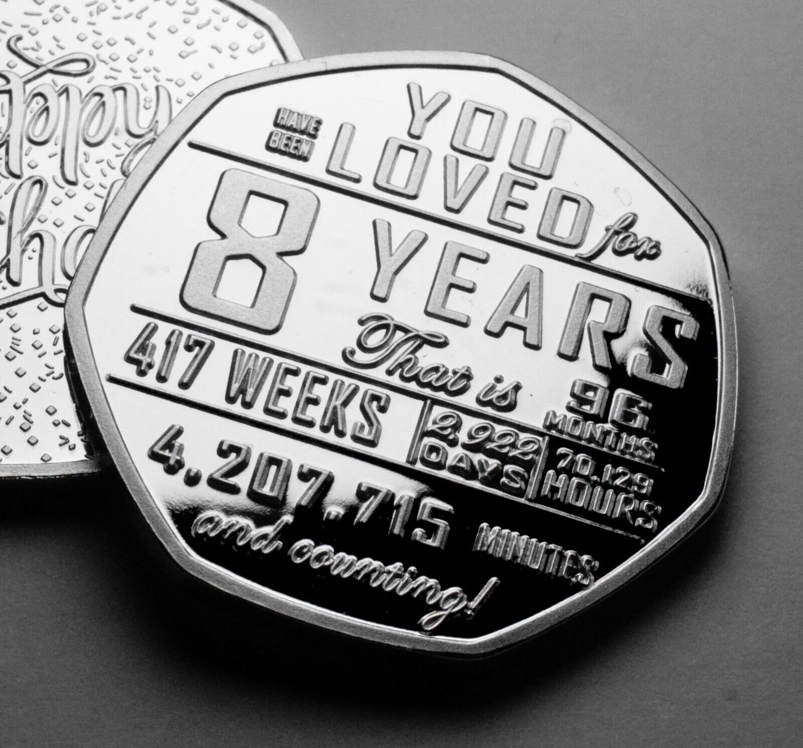 The Commemorative Coin Company Silver 8Th Birthday Commemorative. Gift/Present. 8 Years Old Son/Daughter/Grandson/Granddaughter