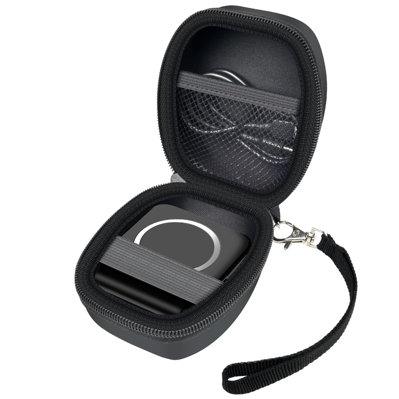 Case Compatible with UCOMX for Nano/ for Hicober/ for Iseyyox/for RTOPS 3 in 1 Wireless Charging Station for Apple, Travel Charger Organizer for Magsafe Foldable Magnetic Cable- Black (Bag Only)