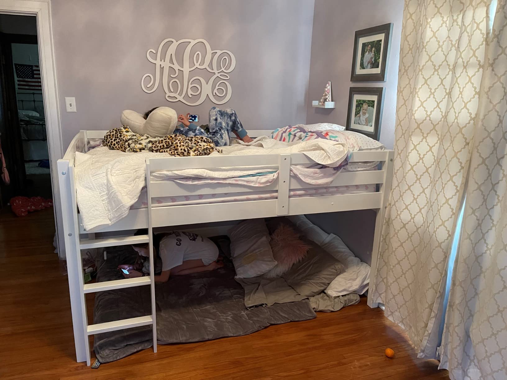 46/mo Finance Concord Junior Loft Bed, Twin, White Buy Now, Pay Later