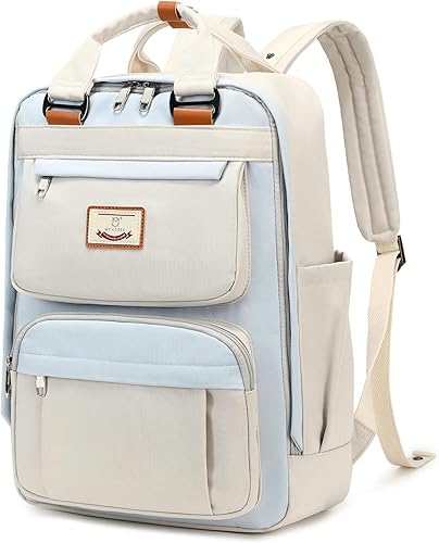 Miniatura 9 de MYHOZEE Mochilas para laptop para niñas  Mochilas cuadradas de viaje con estética casual para la escuela para mujeres, Púrpura, Escuela