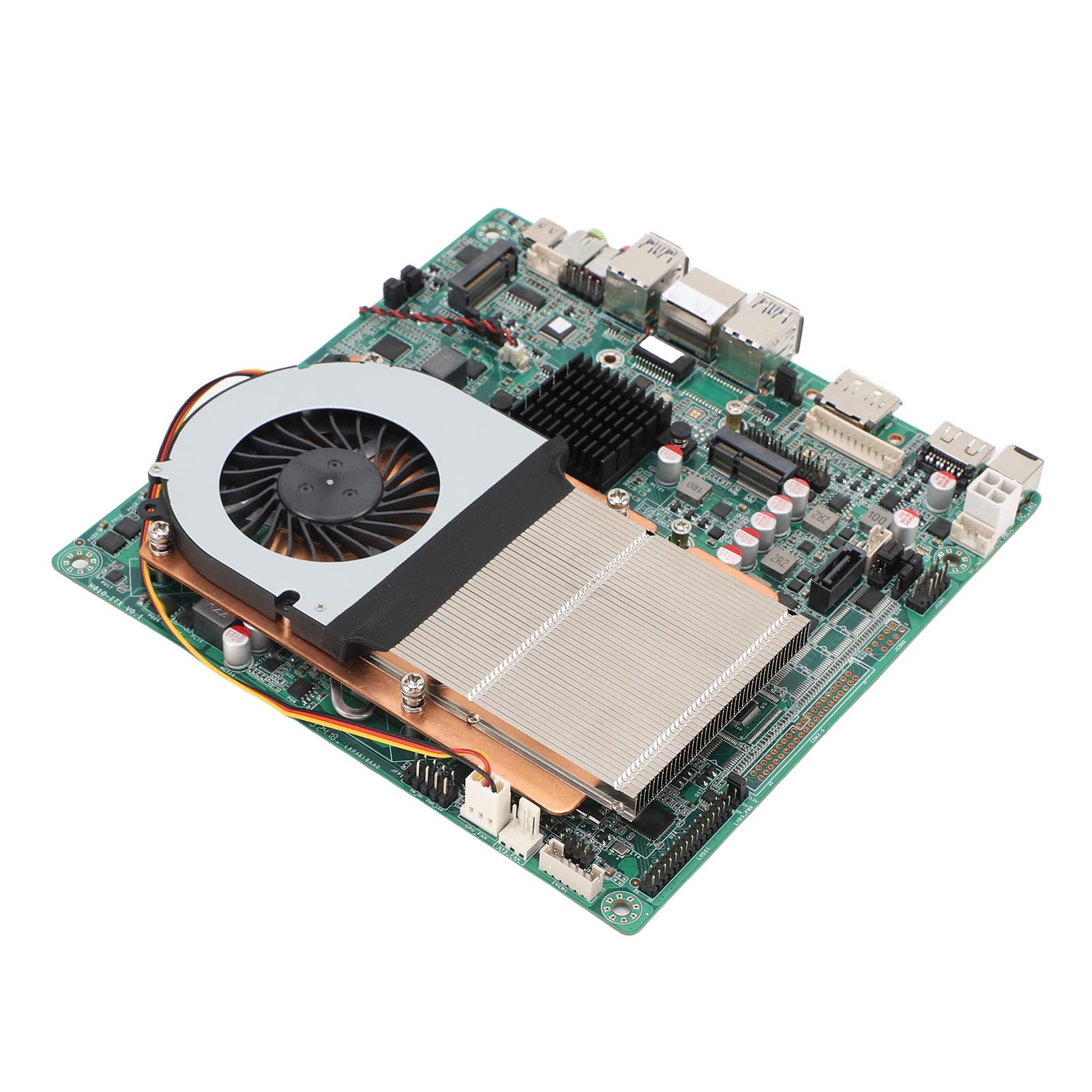 Scheda Madre ITX, Doppio DDR4 64GB RAM USB 3.0 Slot M.2 Ad Alta velocità, con Radiatore in Rame Ultra Sottile e Connettori di Alimentazione ATX, per Processore LGA1700 PC HTPC