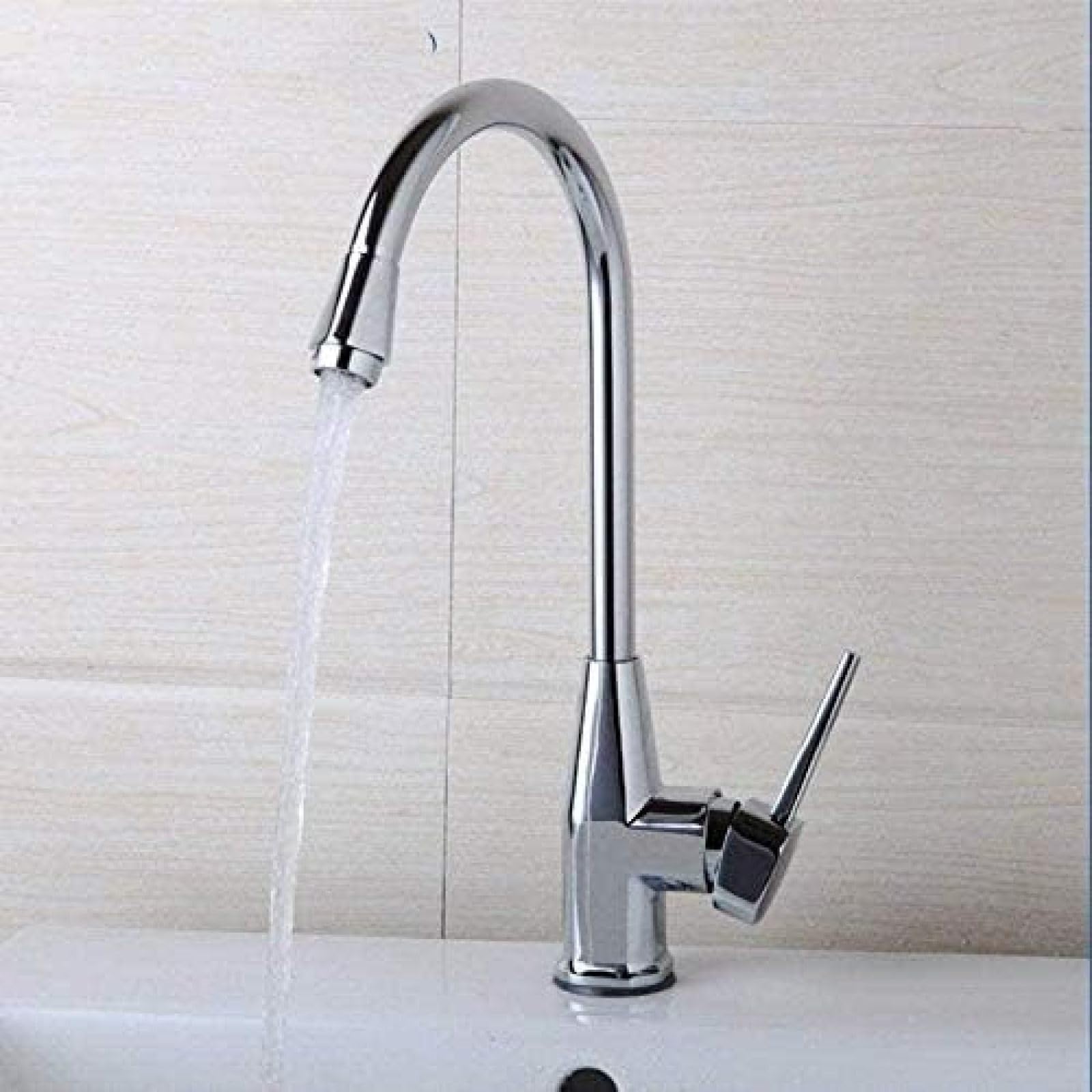 Sxithgkdw Faucet, Faucet Kitchen Faucets Bathroom Faucet Mixer Shower Head Kitchen Tap Faucet Deck Mounted Single Handle Swivel