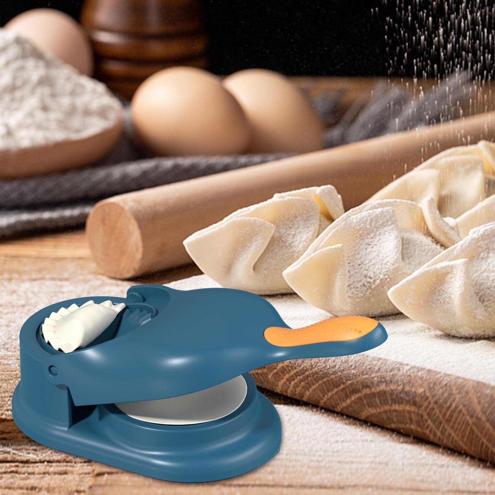 Macchina for Gnocchi, 2 in 1 Dumpling Maker, Macchina per Gnocchi E Ravioli, Ravioli Cinesi Stampi Household Macchina per Ravioli, Manual Dumpling Skin Maker Stampi Make Dumplings Empanadas