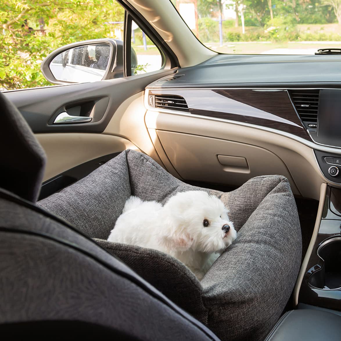 Amazon | [QINTIW] 犬 小型犬 中型 犬用 ベッド 車 お出かけ ドライブ
