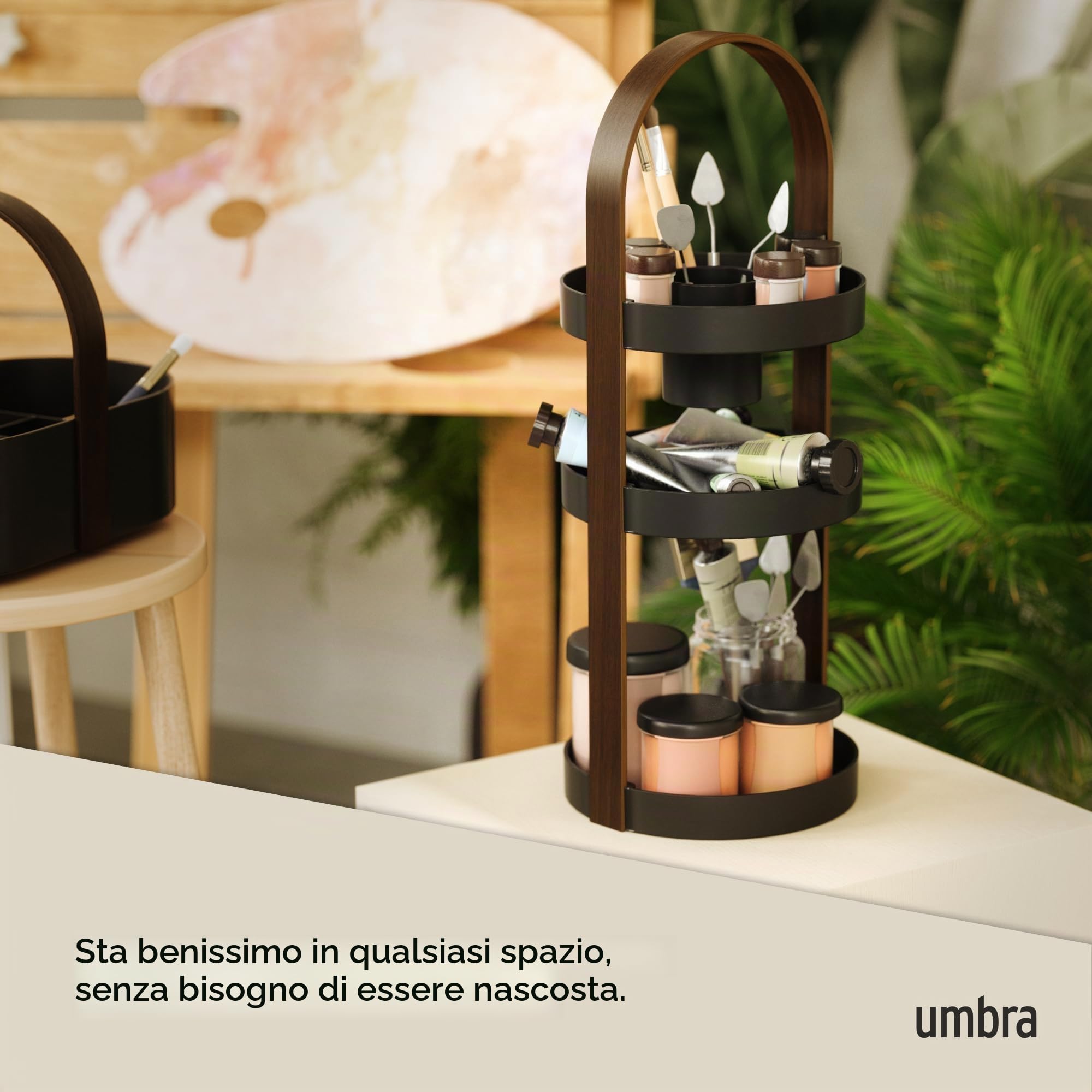Umbra Bellwood Organizer, Nero/Noce, One Size