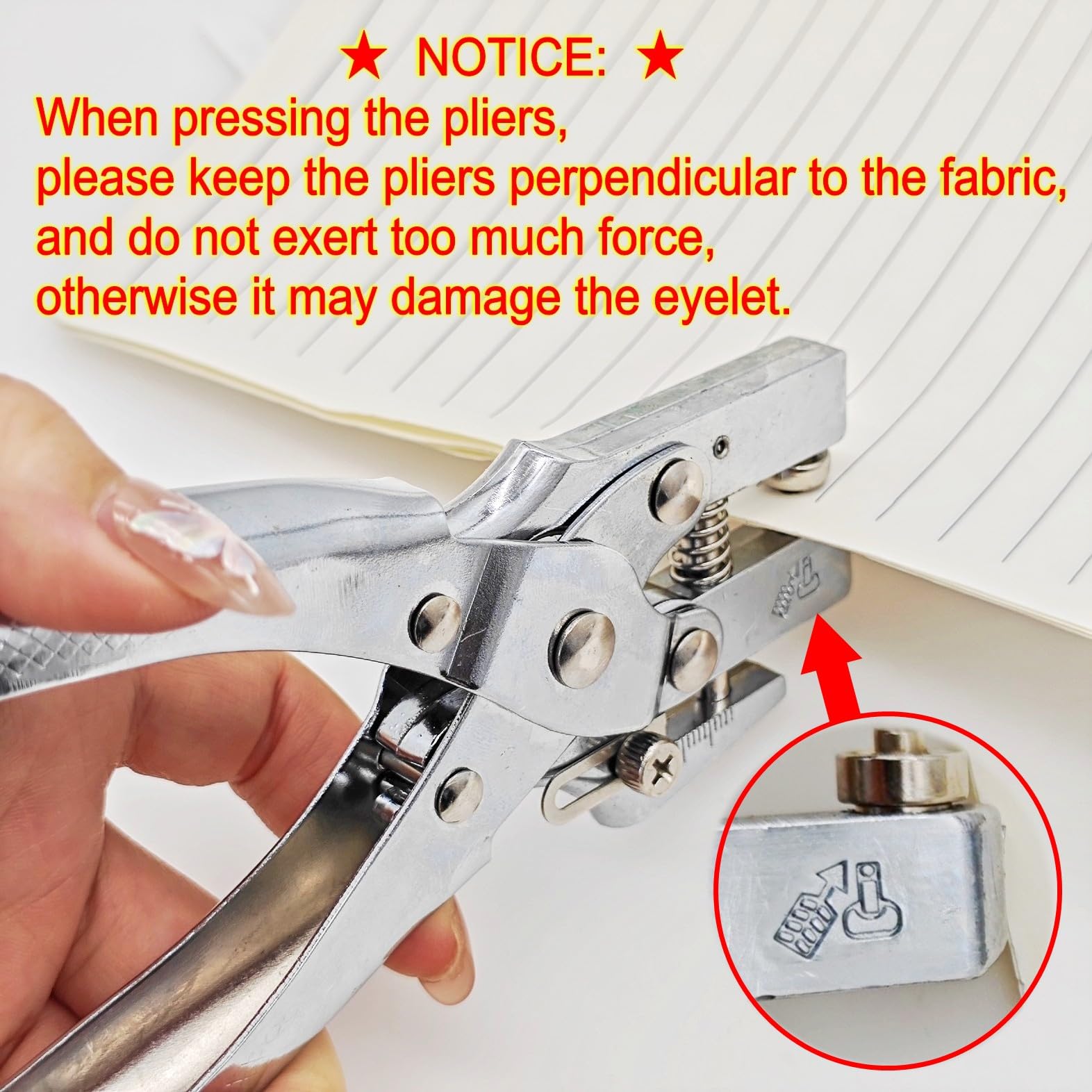 Pinza Per Occhielli 5mm Con 200 Occhielli | Perfora E Fissa | Per Cuoio, Carta E Tessuti