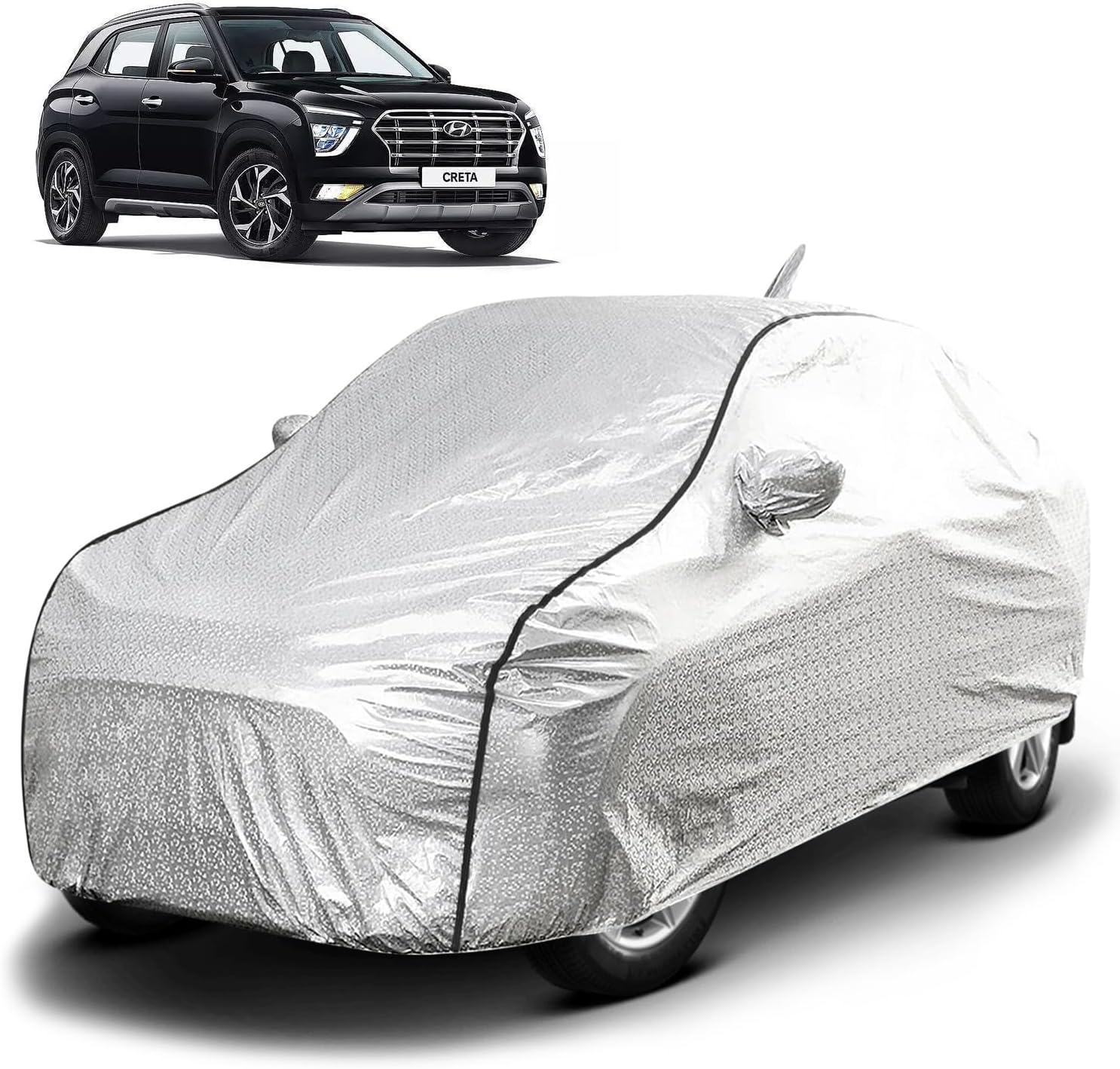 AutoFirm™ Waterproof Car Body Cover for Hyundai Creta 2025-2024 (Grey ...