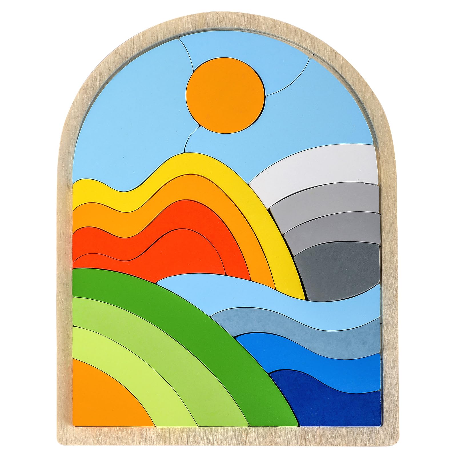 Lasoba Jigsaw for Baby Boys, Wooden Puzzles for Toddlers 3-5, Boys Girls Birthday Gift for Kids Ages 4-6, Toddler Puzzles Montessori Toys for 3 Year