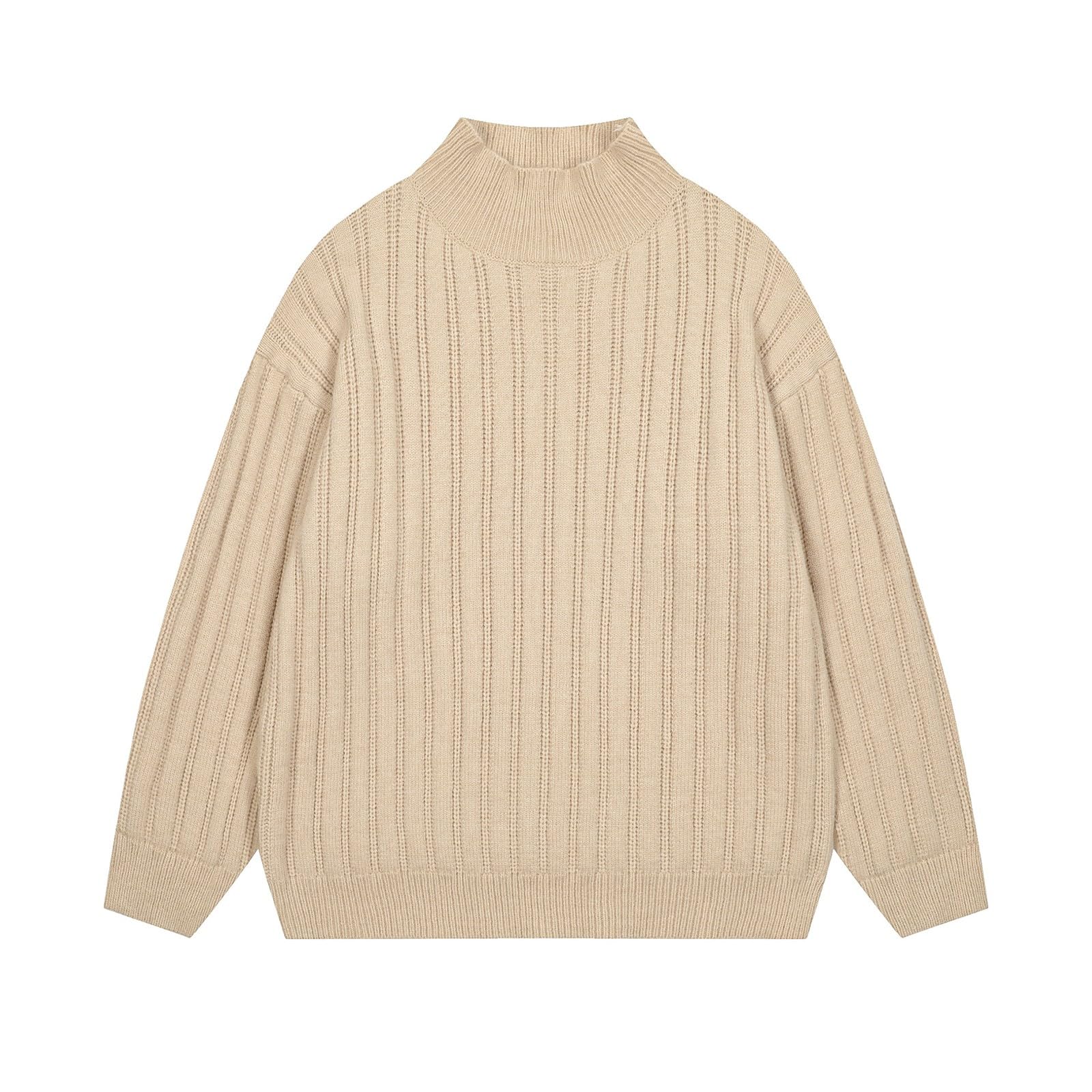 Stehkragen Pullover Herren | Rollkragenpulli Turtleneck Langarmshirt Rollkragenpullover Stehkragenpullover Winter Pullover Rollkragenstrickpullover Rollkragenpulli Unterzieh Regualr Fit Basic