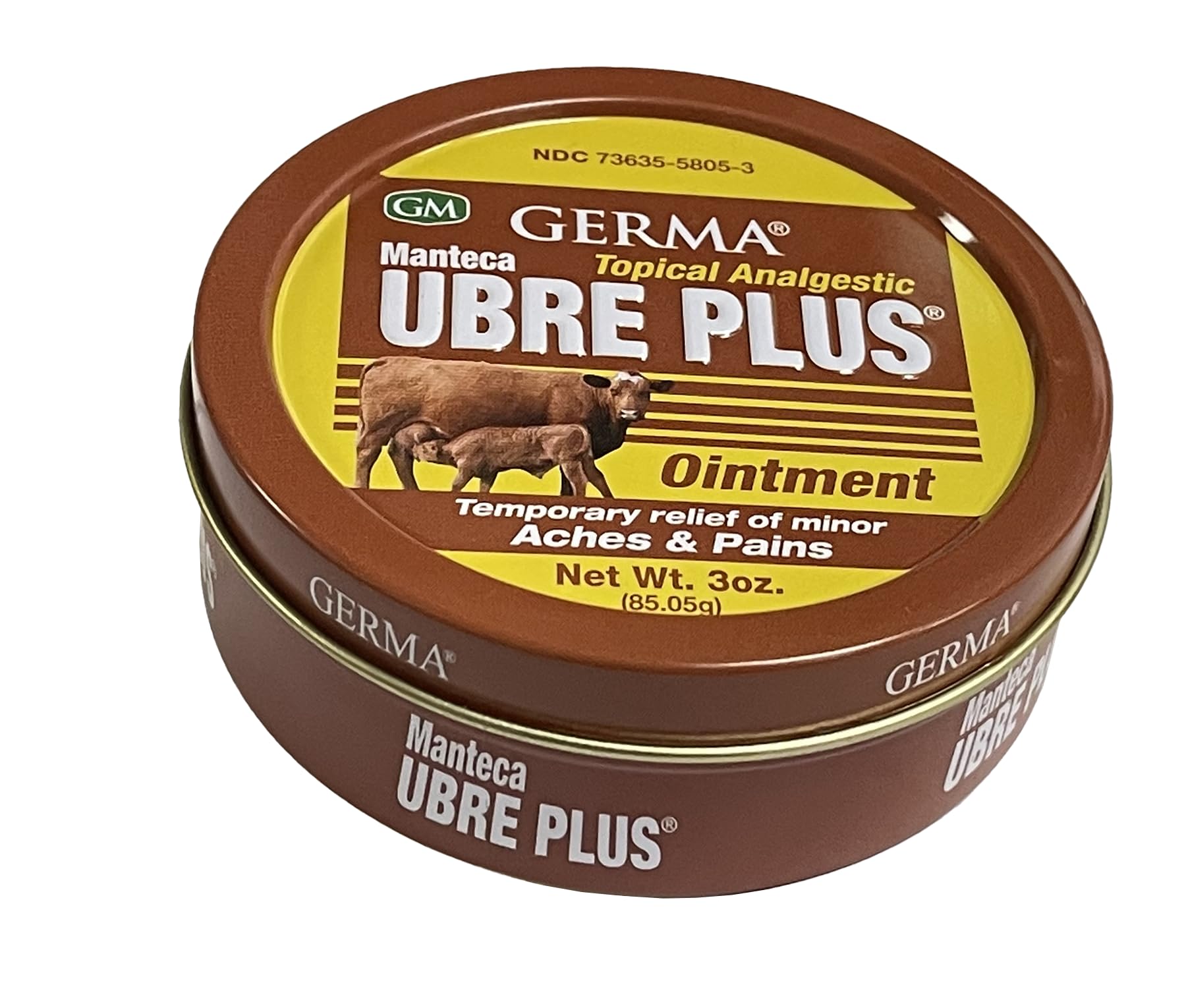 Manteca Ubre Plus Ointment (TIN) 3oz. Lata