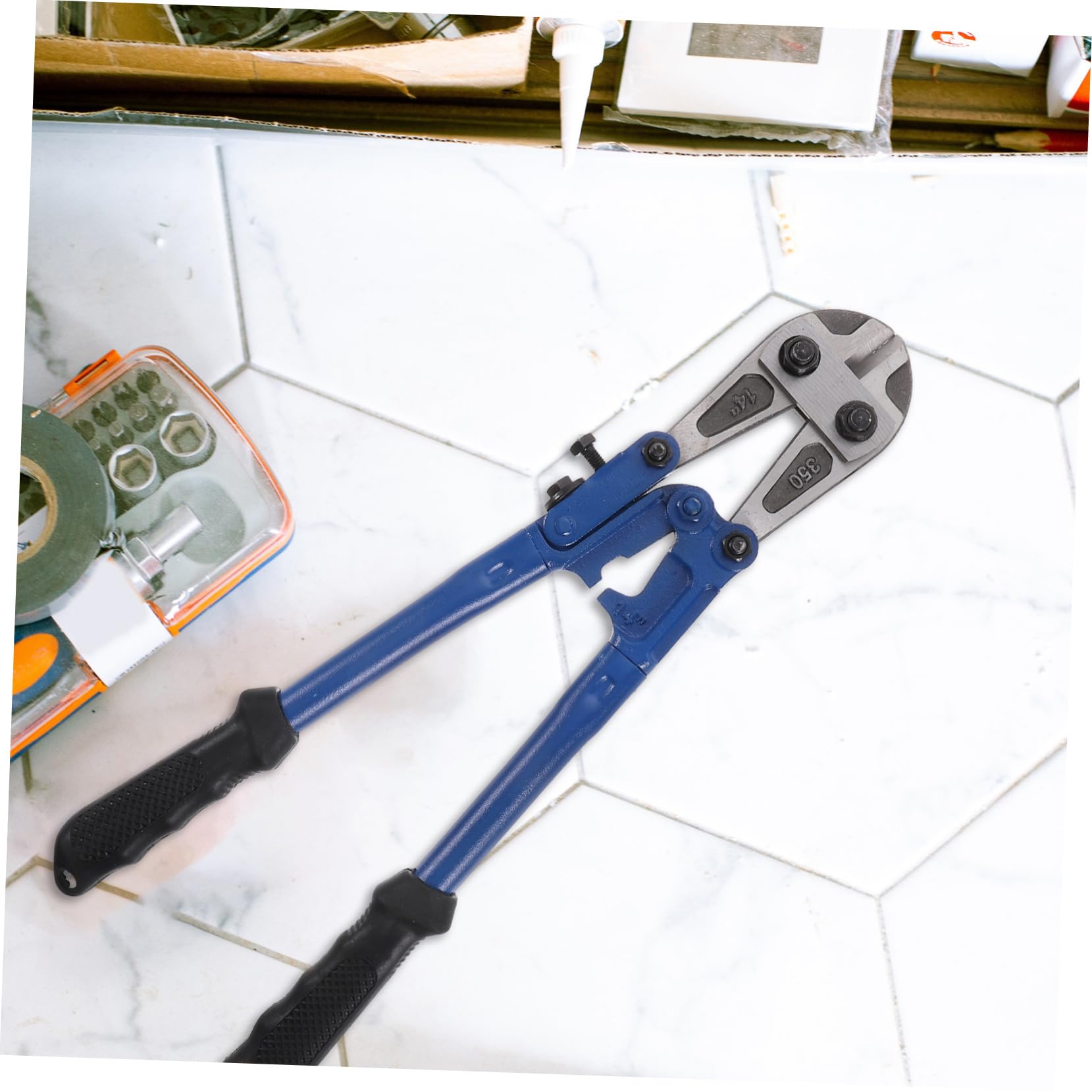 Healeved Pinza Spellacavi Elettrici Heavy Duty e Impugnatura in Gomma 14 Pollici in Acciaio T8 Design per Varie Occasioni di Lavoro Manuale