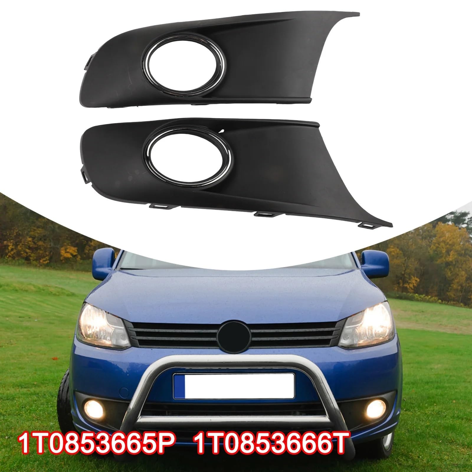 Grille antibrouillard voiture Calandre de couverture pare-chocs noire d'entretien voiture, pour 2010 2011 2012 2013 2014 2015