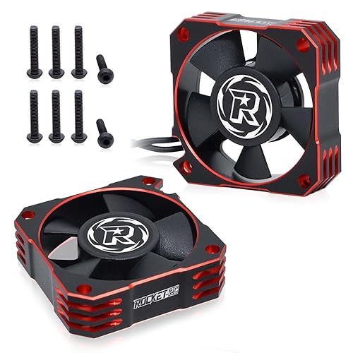 Miniatura 16 de Ventilador de refrigeración de motor RC de 1.378 in, disipador de calor ESC de 21000 RPM para 1/10 1/12 1/8 RC Car 3650,3660,3670 Motor sin