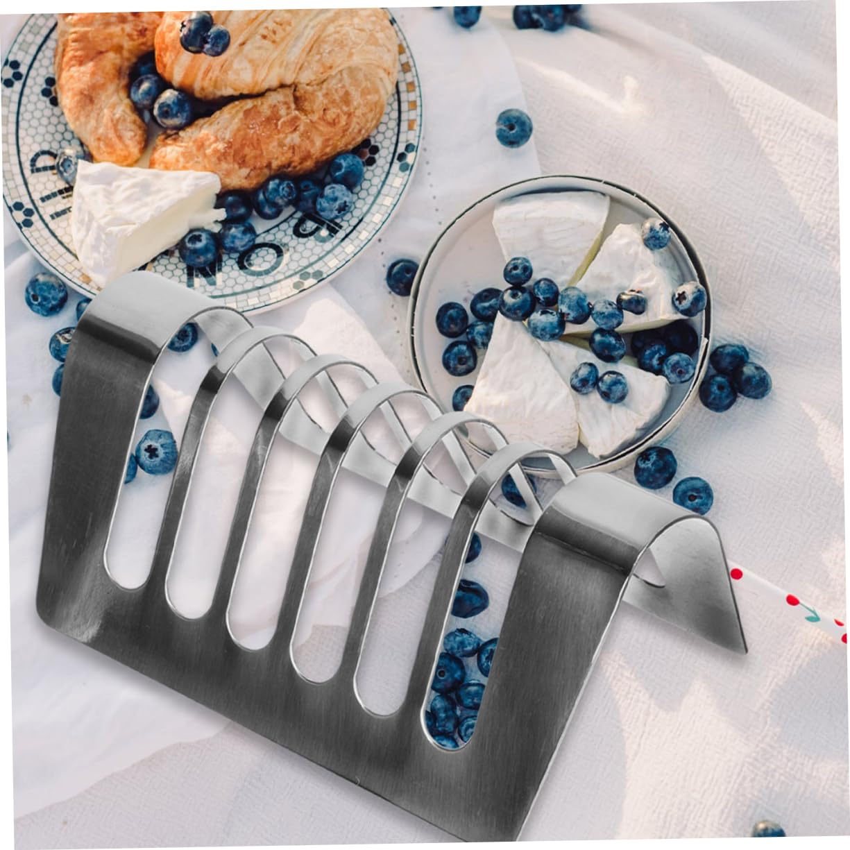 Cabilock Countertop Toast Holder Reusable Toast Rack Bread Rack Nails for Baking