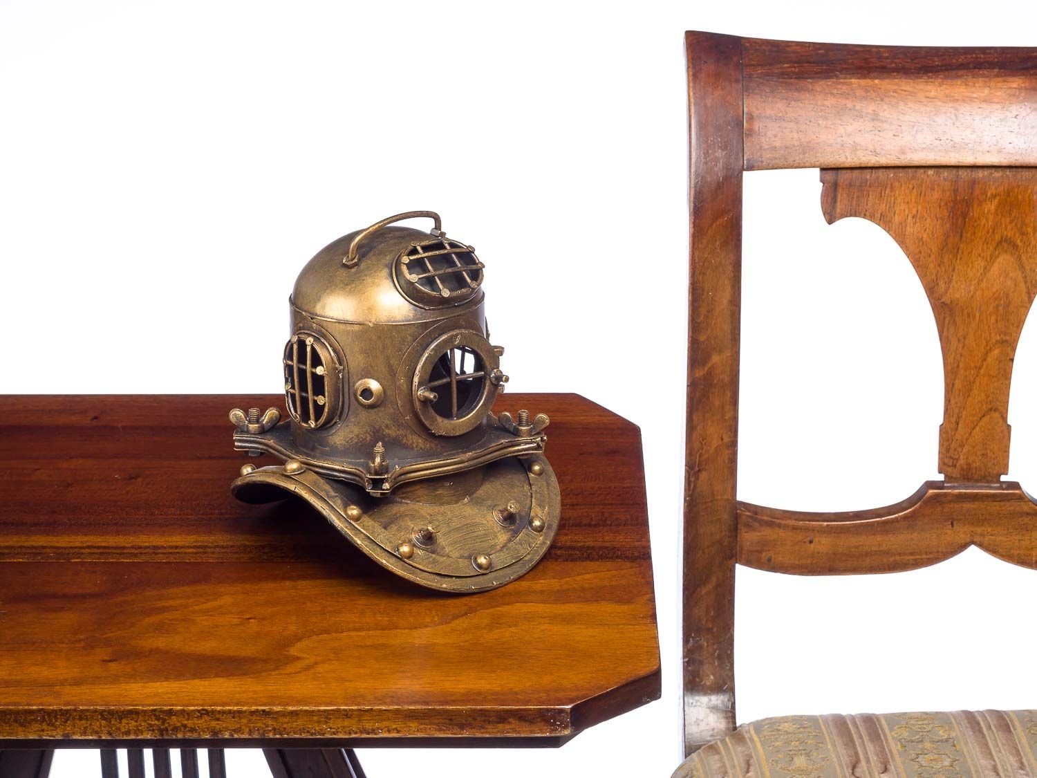 aubaho Scaphandre Casque de plongée décoration métal Style Antique 18cm