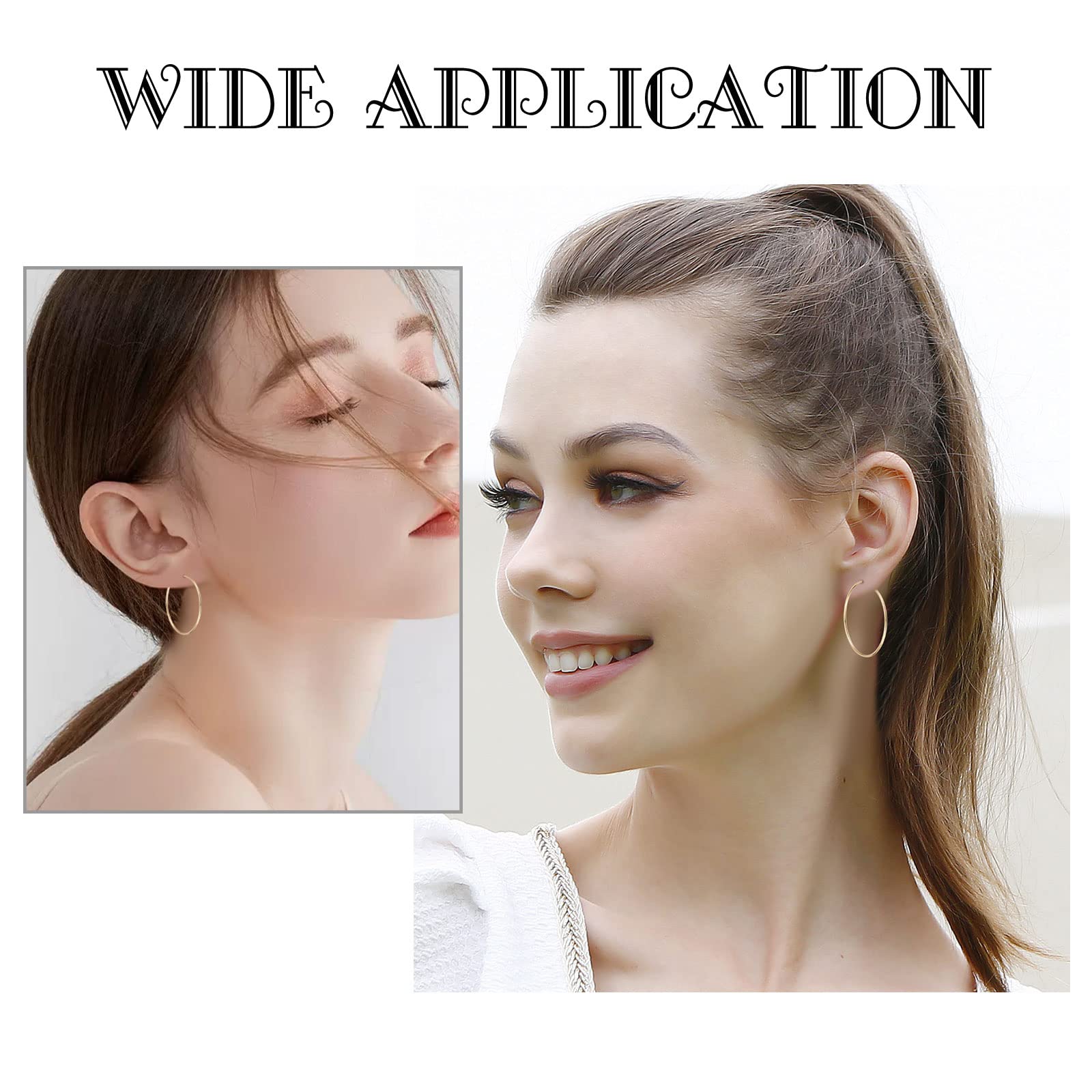 100 Anelli Per Orecchini In Acciaio Inox | 20mm Dorati | Per Fai Da Te Gioielli