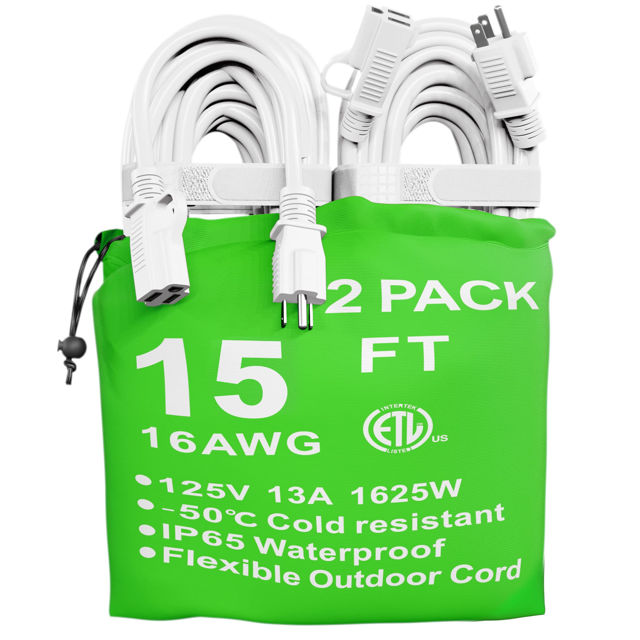 HUANCHAIN Indoor Outdoor Black Extension Cord 50 FT Waterpro -14 HUANCHAIN Indoor Outdoor Black Extension Cord 50 FT Waterpro -14