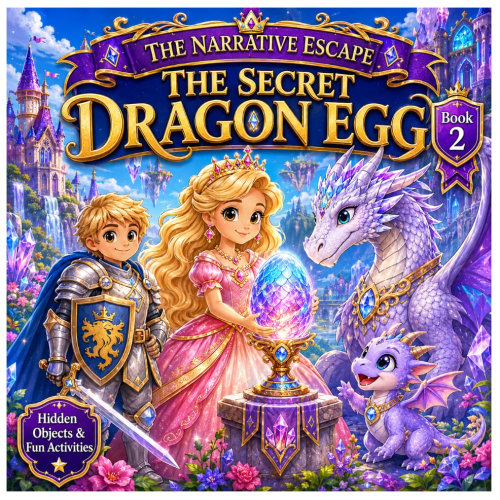 The Secret Dragon Egg: A Fantasy Coloring & Activity Adventure (The Narrative Escape)