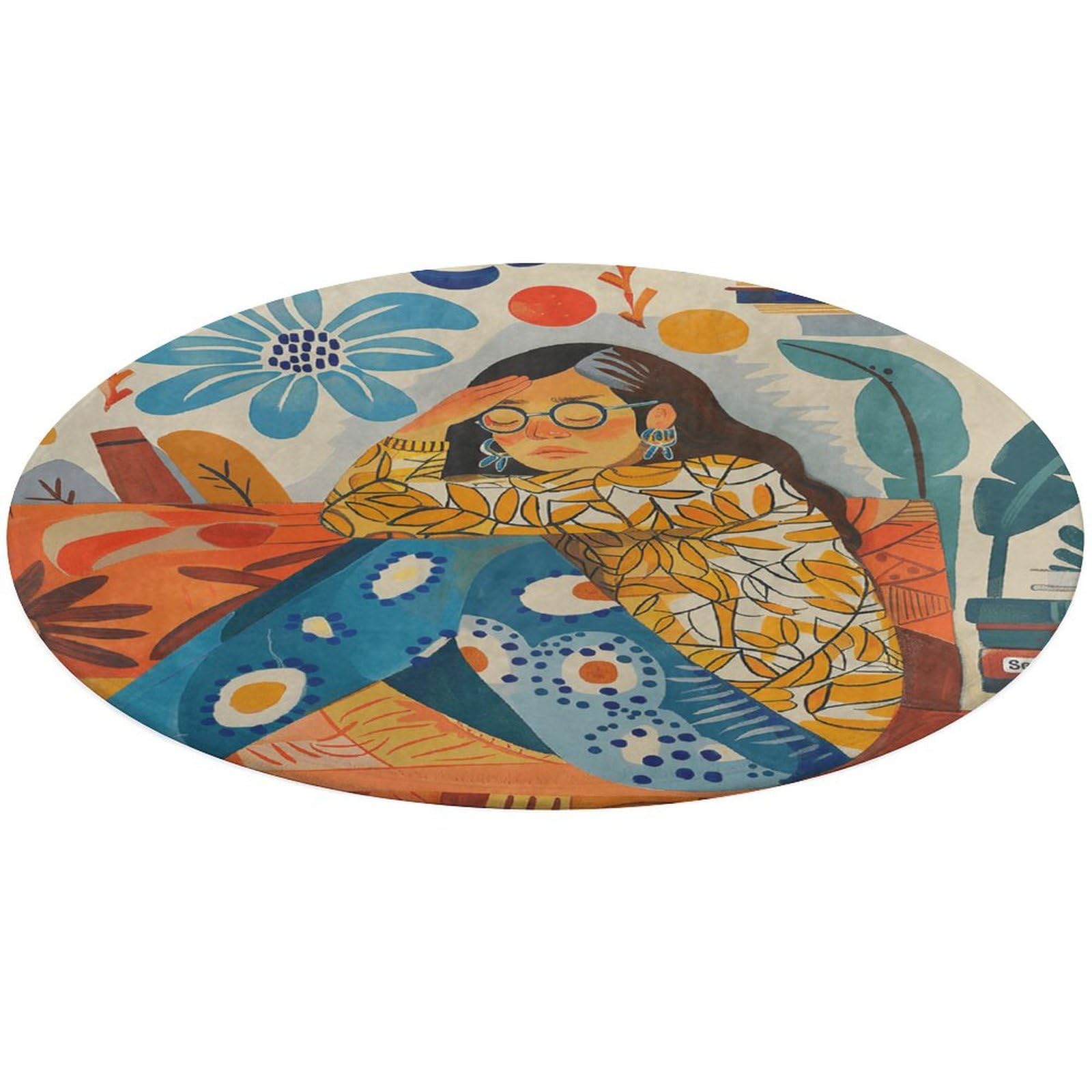 Alfombra de baño decorativa con diseño de mujer para dormitorio y hogar