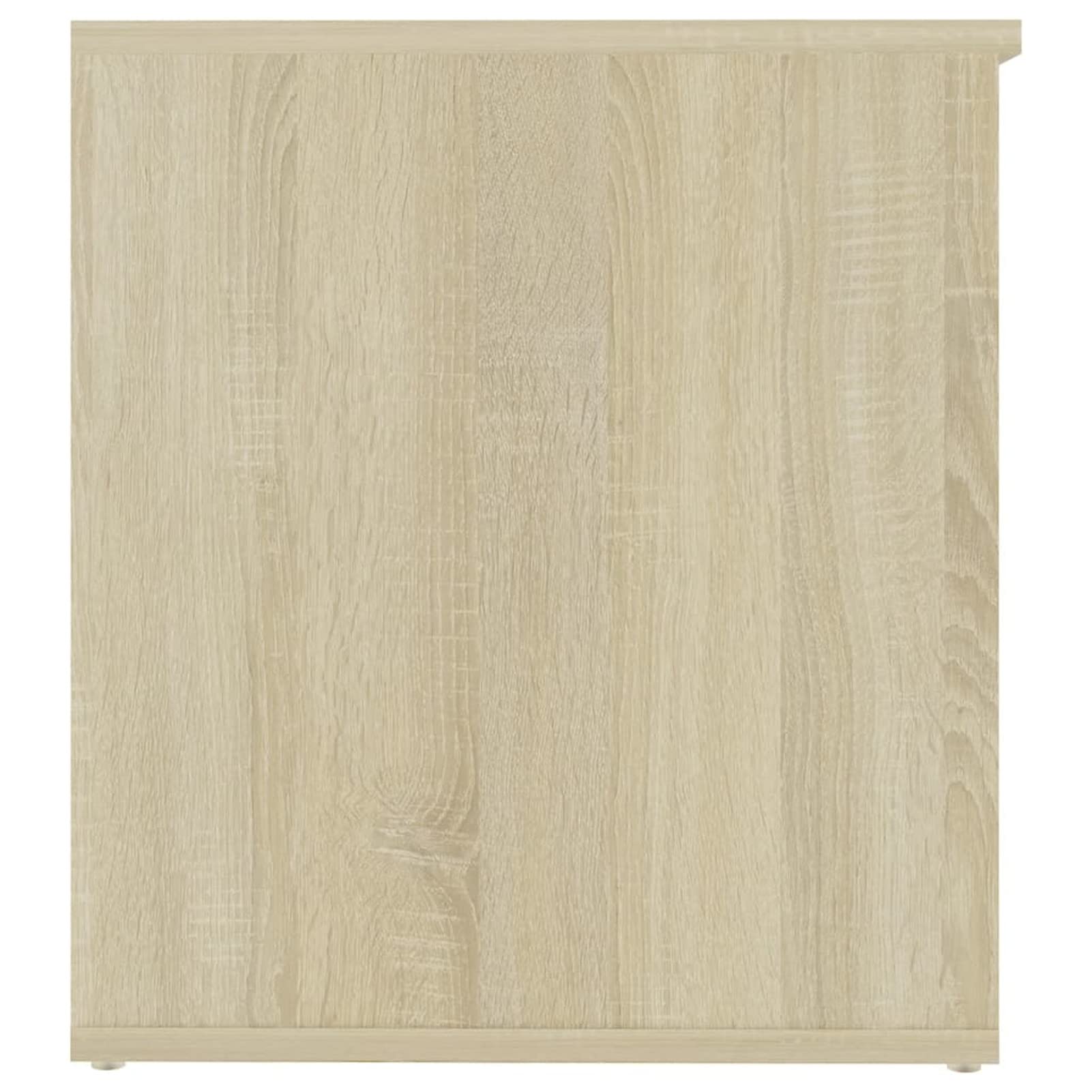 Homgoday Cassapanca portaoggetti Legno compensato colore rovere 84x42x46cm