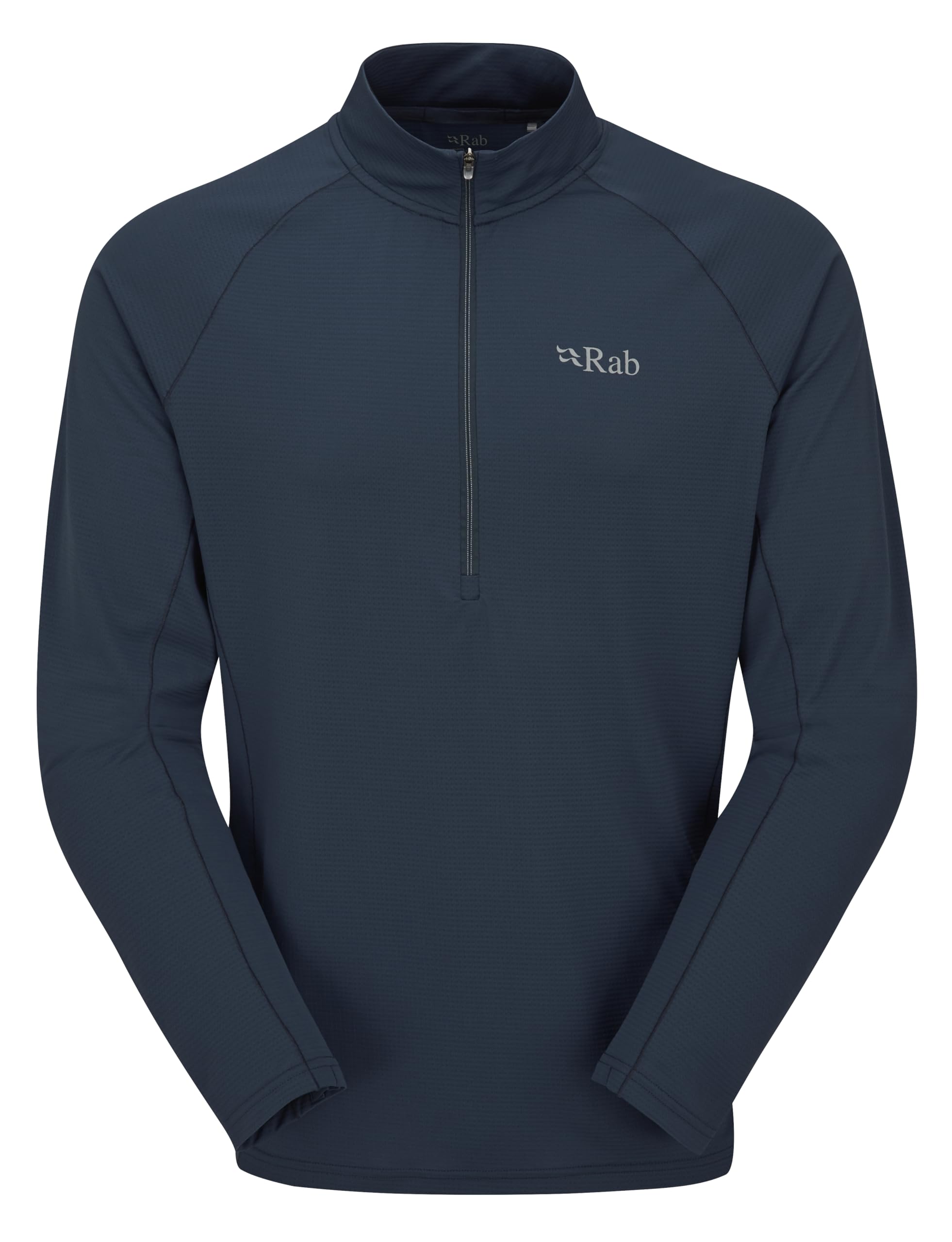 Rab Men’s Sonic LS Zip Lightweight Breathable Long-Sleeve T-Shirt for Trail Running & Trekking - Tempest Blue - Small