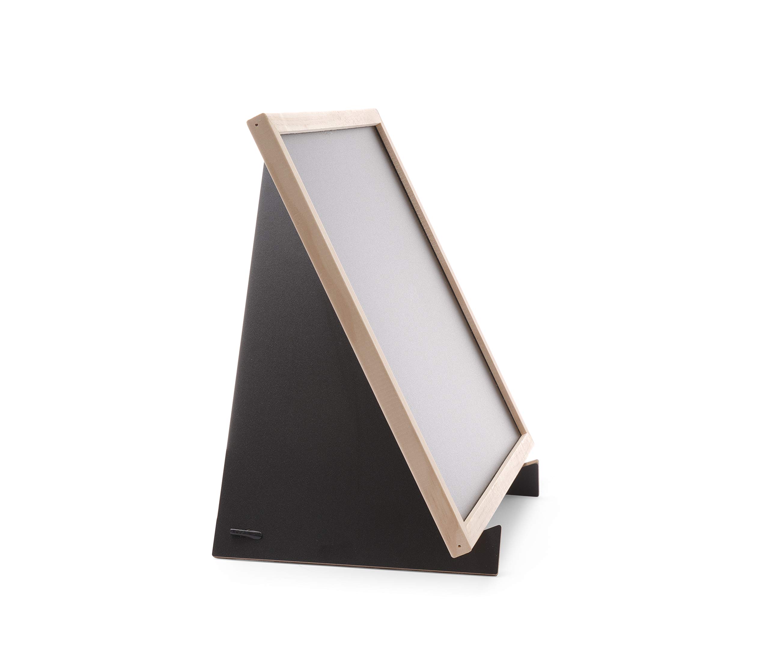 HENDI Kreidetafel, Blackboard, Schiefertafel, Memoboard, mit Ständer, Holzrahmen, 300x400mm, Holz