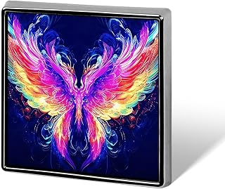 Blacklight Colorful Butterfly Lapel Pins for Men Women Square Shape | Aluminum Alloy Enamel Pin Metal Badge Brooch for Hats, Jackets, Backpacks, Suits Stylish Fashion Pins for Party Favors, Gifts