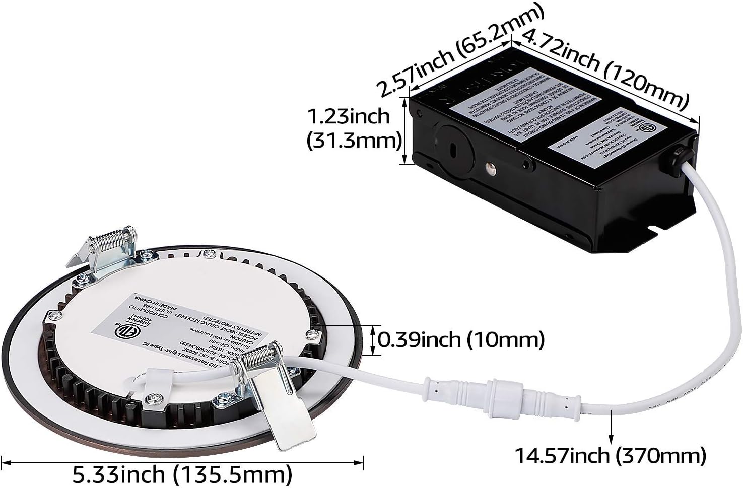 Get Cheap Price TORCHSTAR E-Lite Series 4 Inch Ultra Thin LED Recessed Lights with J-Box, Slim Panel Downlight, 10.5W CRI90+, 10%-100% Dimmable, Oil Rubbed Bronze, 2700K Soft White, ETL & Energy Star, Pack of 6 80% Off Discount TORCHSTAR E-Lite Series 4 Inch Ultra Thin LED Recessed Lights with J-Box, Slim Panel Downlight, 10.5W CRI90+, 10%-100% Dimmable, Oil Rubbed Bronze, 2700K Soft White, ETL & Energy Star, Pack of 6