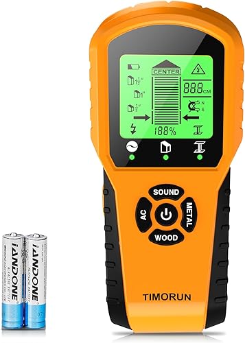 Escáner de pared 6 en 1 mejorado para detectar paneles de yeso, vigas centrales de madera, metal, cables de CA con sensor magnético, regalos para