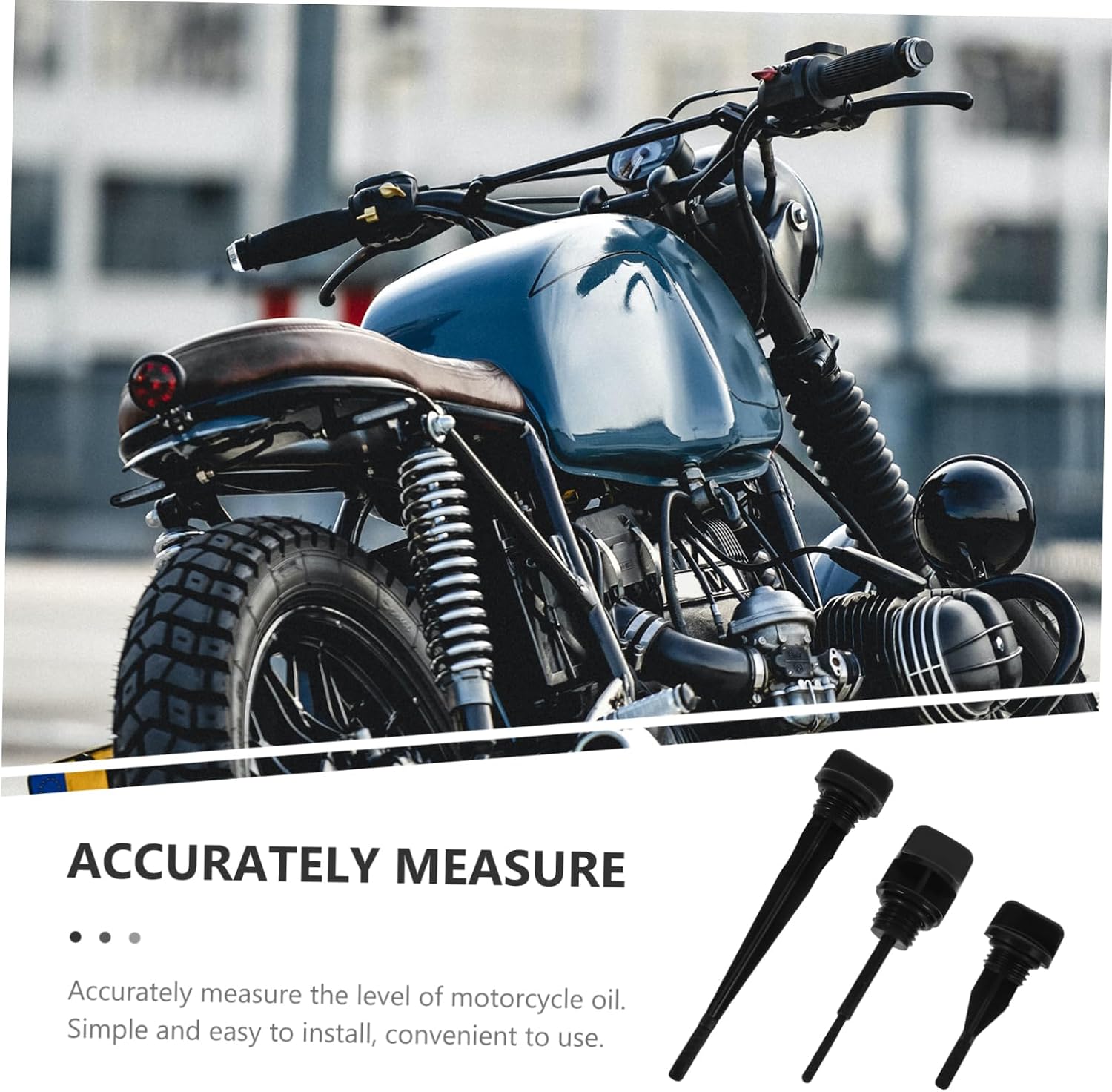 Motorcycle Engine Oil Level Gauge 3pcs Oil Set Plastic Construction Fit Models