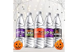 39 Pack Waterproof Halloween Juice Box Labels for Halloween Party Decorations
