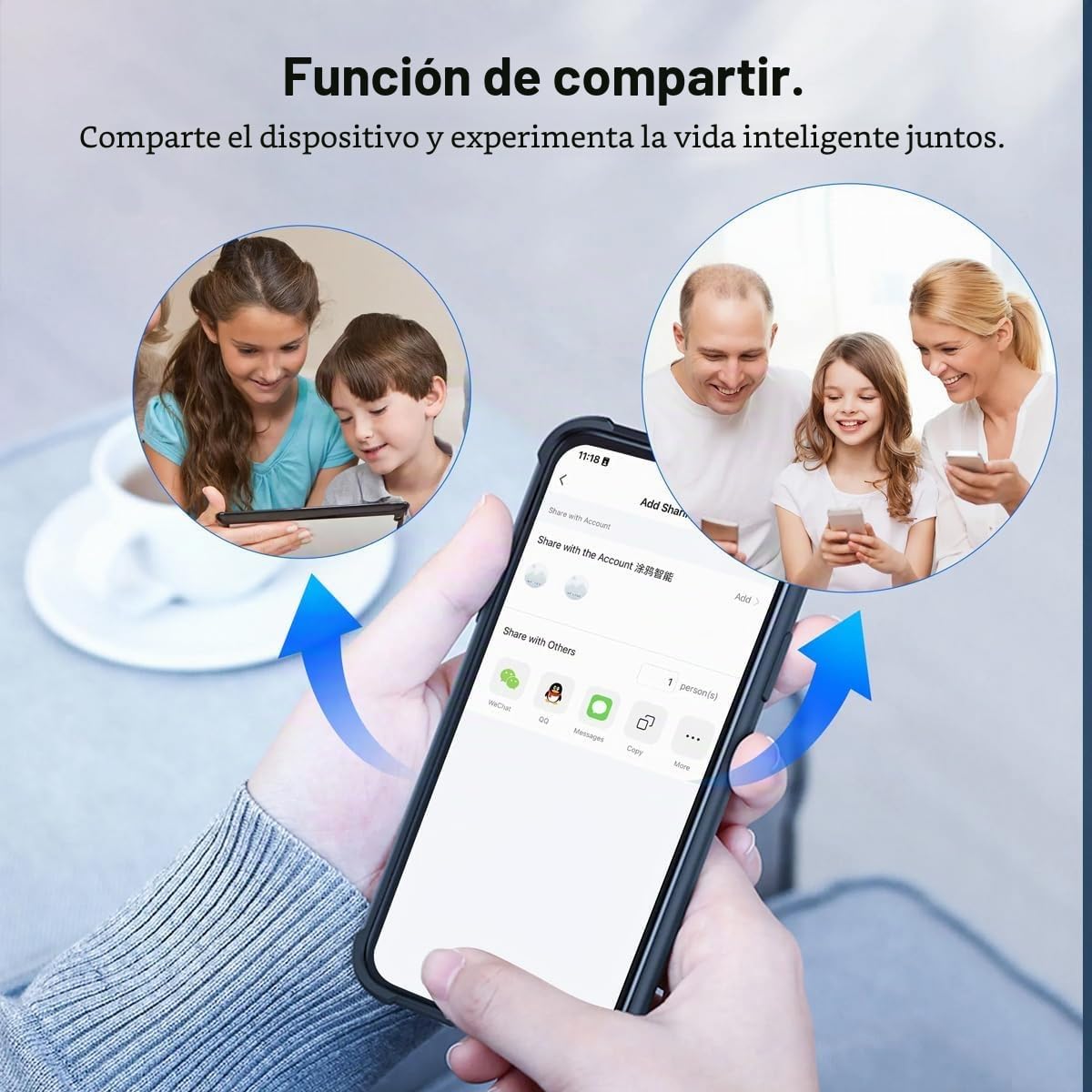 Interruptor de Persianas WiFi con Mandos a Distancia RF y Módulo Receptor, Control de Persianas Eléctricas para Cortinas, 433 MHz Módulo Control Temporizador, Dispositivos Smart Life