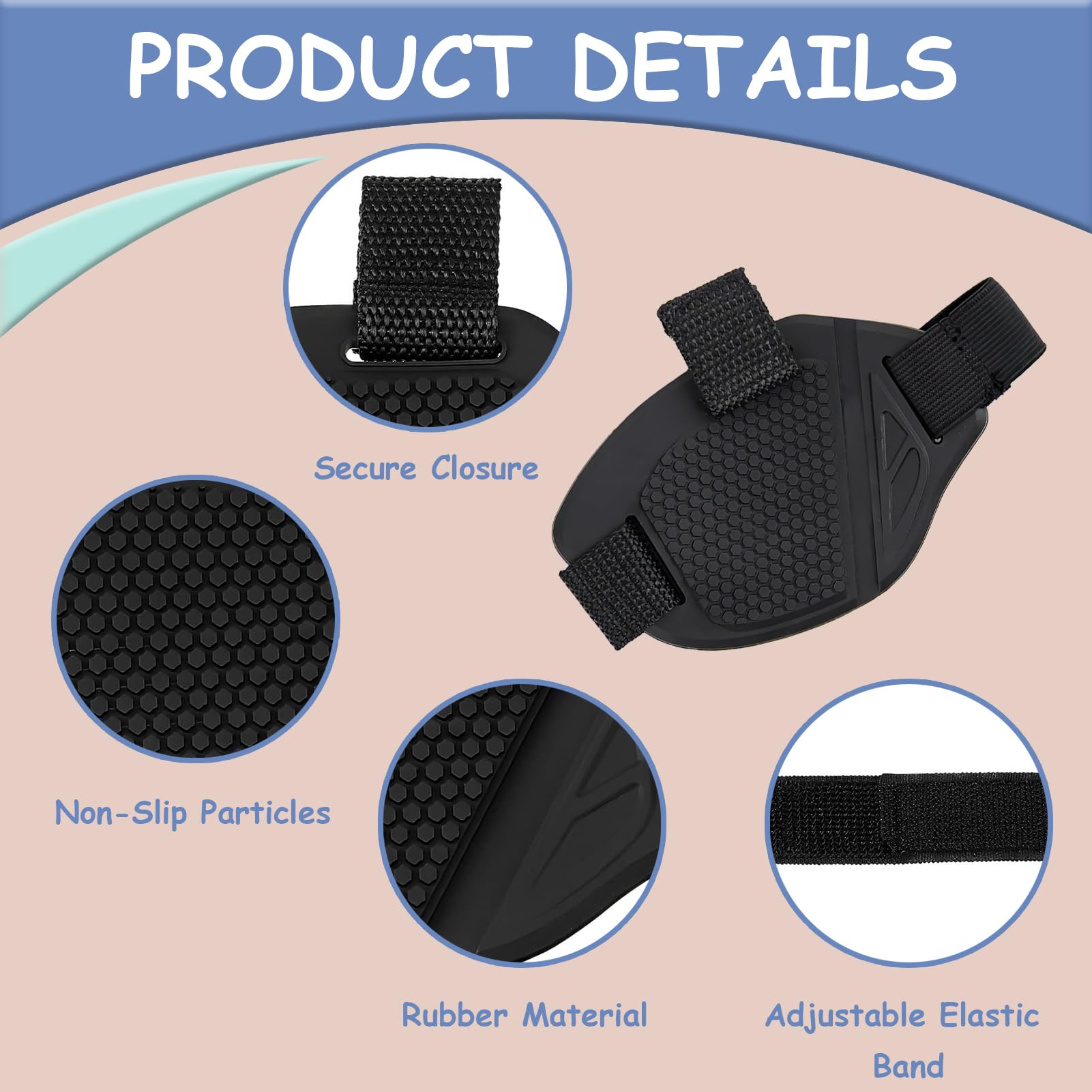 Protector de Zapatos para Moto - Protector Zapato Palanca Marchas Cambio, Antideslizante y Ajustable, Protector Cambio Marchas Moto Compatible con Zapatos de Cuero y Deporte, Complementos para Moto
