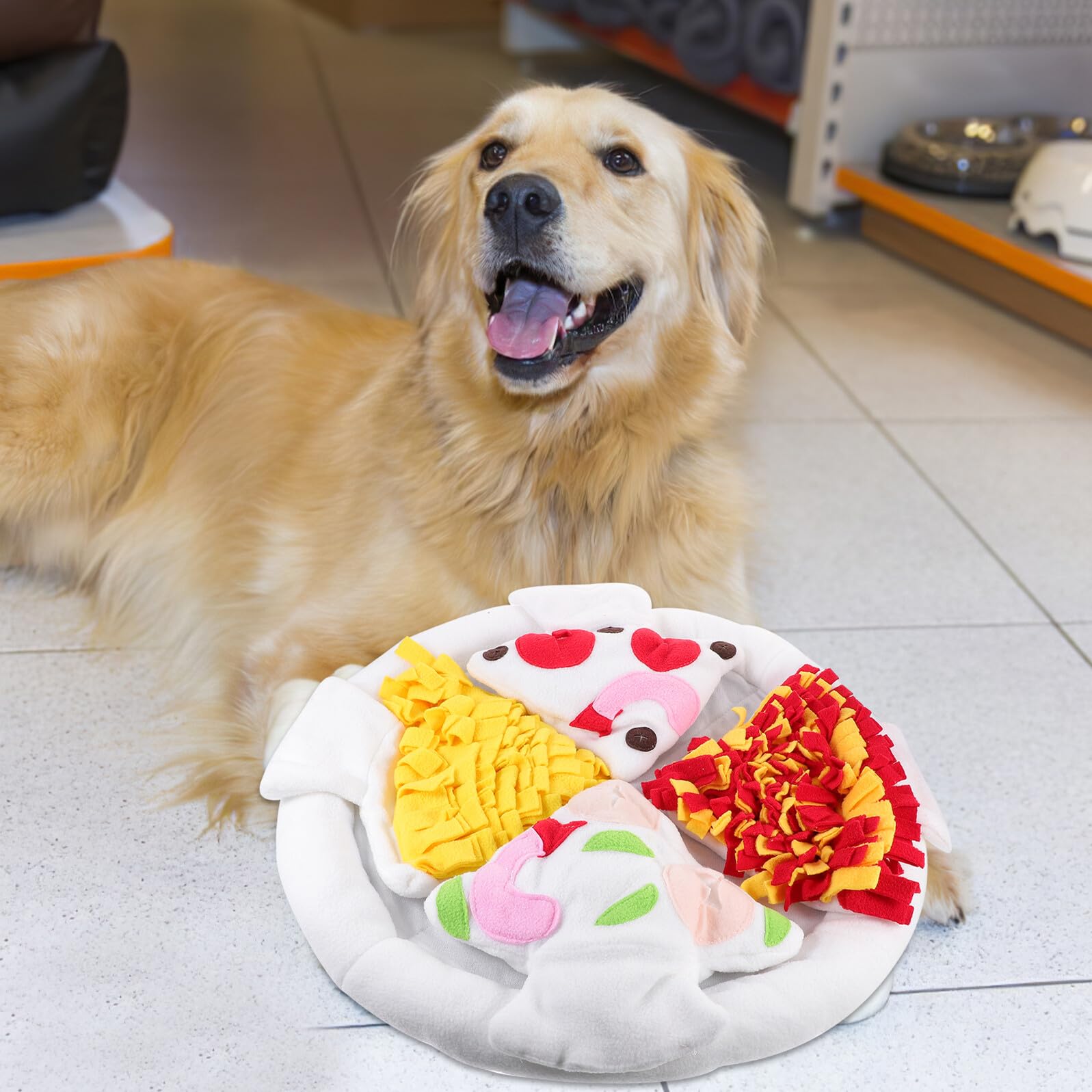 UPKOCH Tapis de Fouille pour Chien Tapis à Renifler en Polaire Réduisant Le Stress et Favorisant L'Alimentation Lente