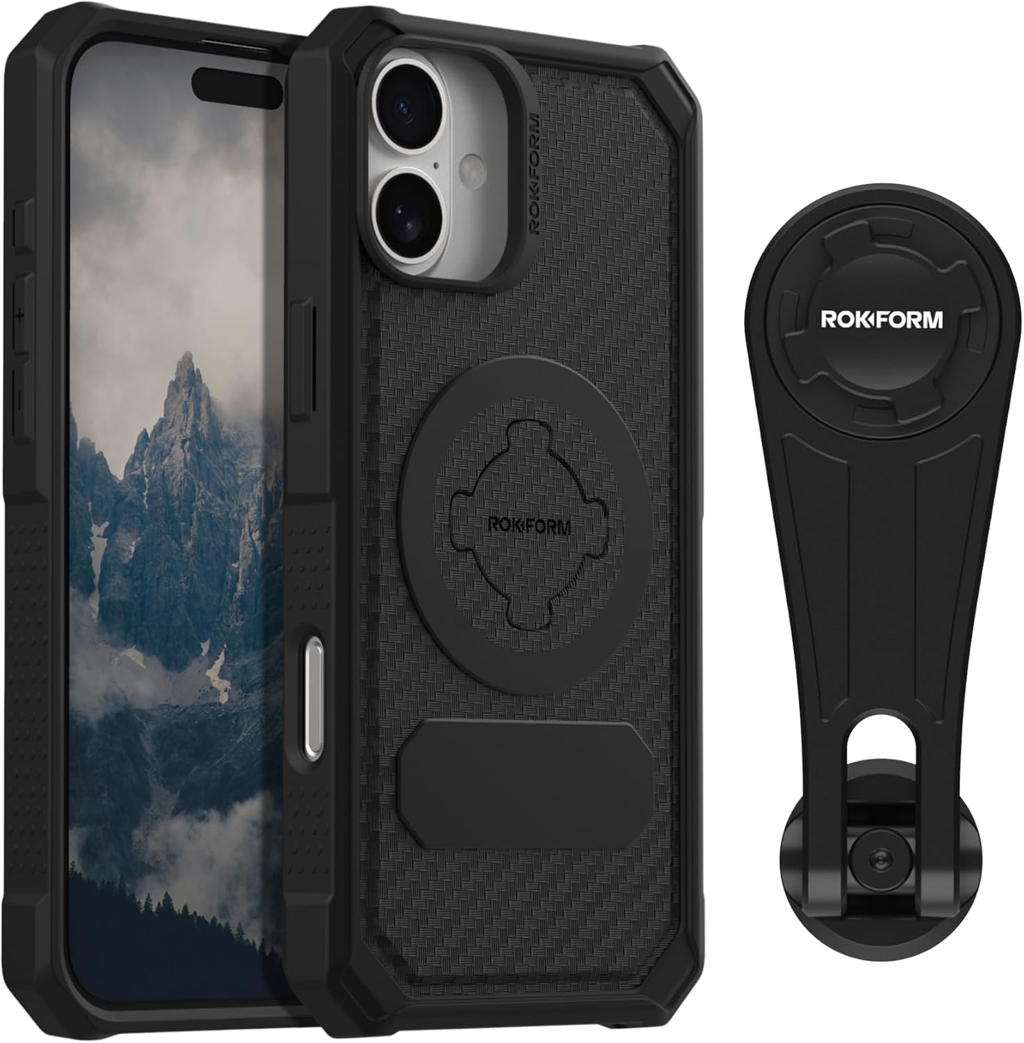Rokform iPhone 16 Plus Rugged Case + V4 Pro Series Bike Phone Mount