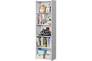 Estantes de madera versátiles para una organización excepcional: estantería de libros SUPER...