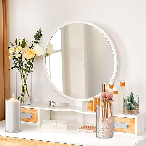 Miniatura 5 de Paquete de 4 jarrones cilíndricos de vidrio de 4,6,8,10 pulgadas de alto, florero transparente para huracán, portavelas flotantes para centro de