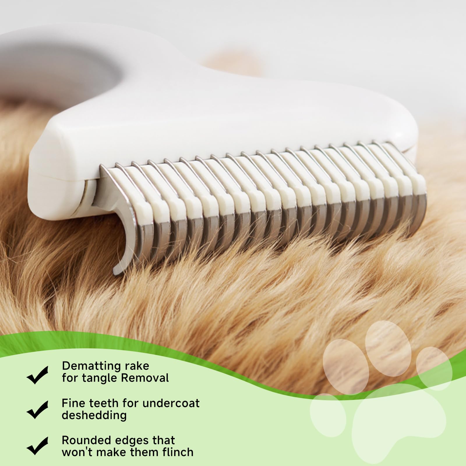 Undercoat Shedding Brush for Dogs & Cats – Professional Deshedding & Dematting Tool – Grooming Comb for Long Hair, German Shepherds & All Pets?